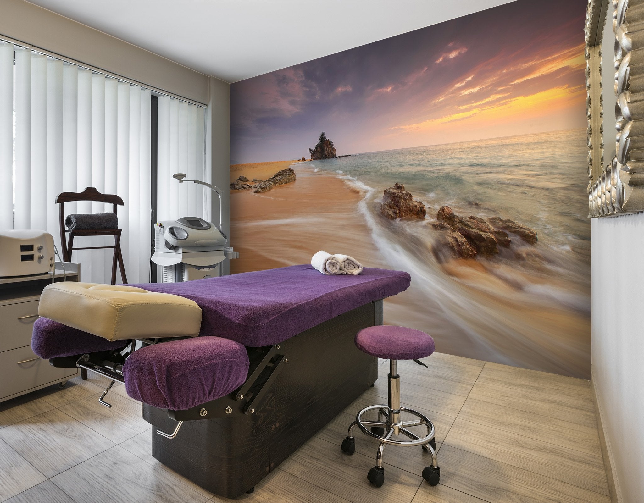 3D Sunset Beach Wave Sea 37 Wall Murals Wallpaper AJ Wallpaper 2 