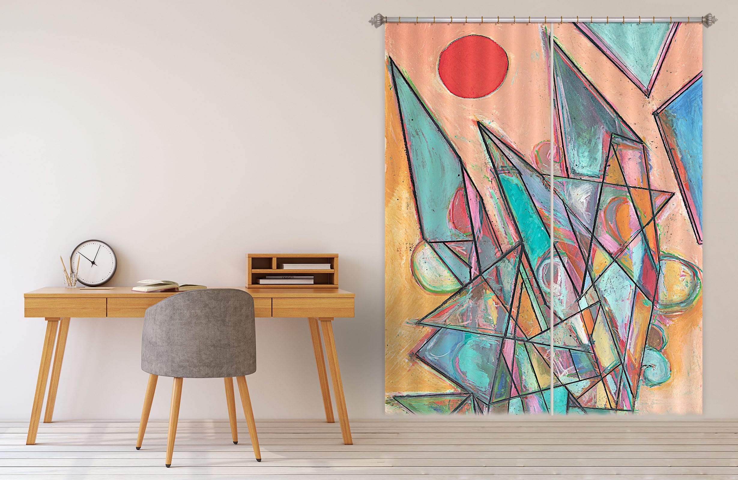 3D Color Painting 115 Allan P. Friedlander Curtain Curtains Drapes Curtains AJ Creativity Home 