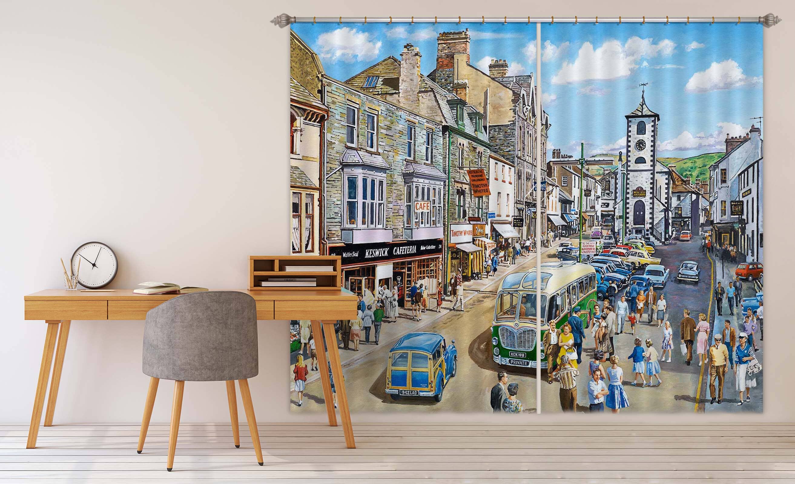 3D Keswick Cumbria 073 Trevor Mitchell Curtain Curtains Drapes Curtains AJ Creativity Home 