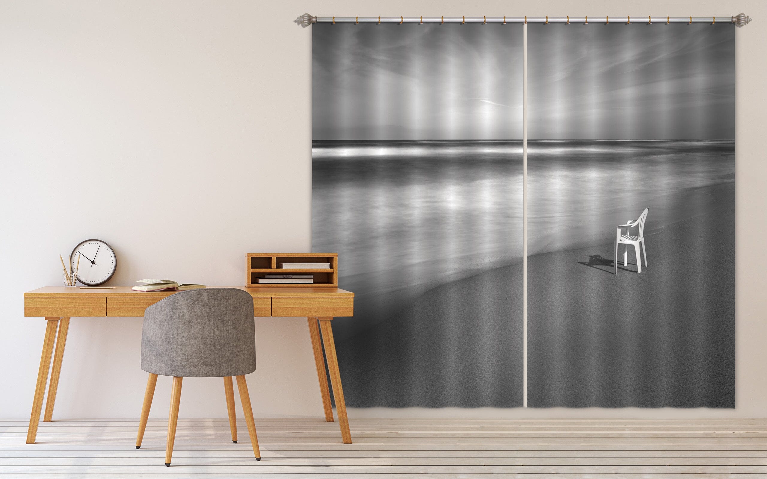 3D White Bench 083 Marco Carmassi Curtain Curtains Drapes Curtains AJ Creativity Home 