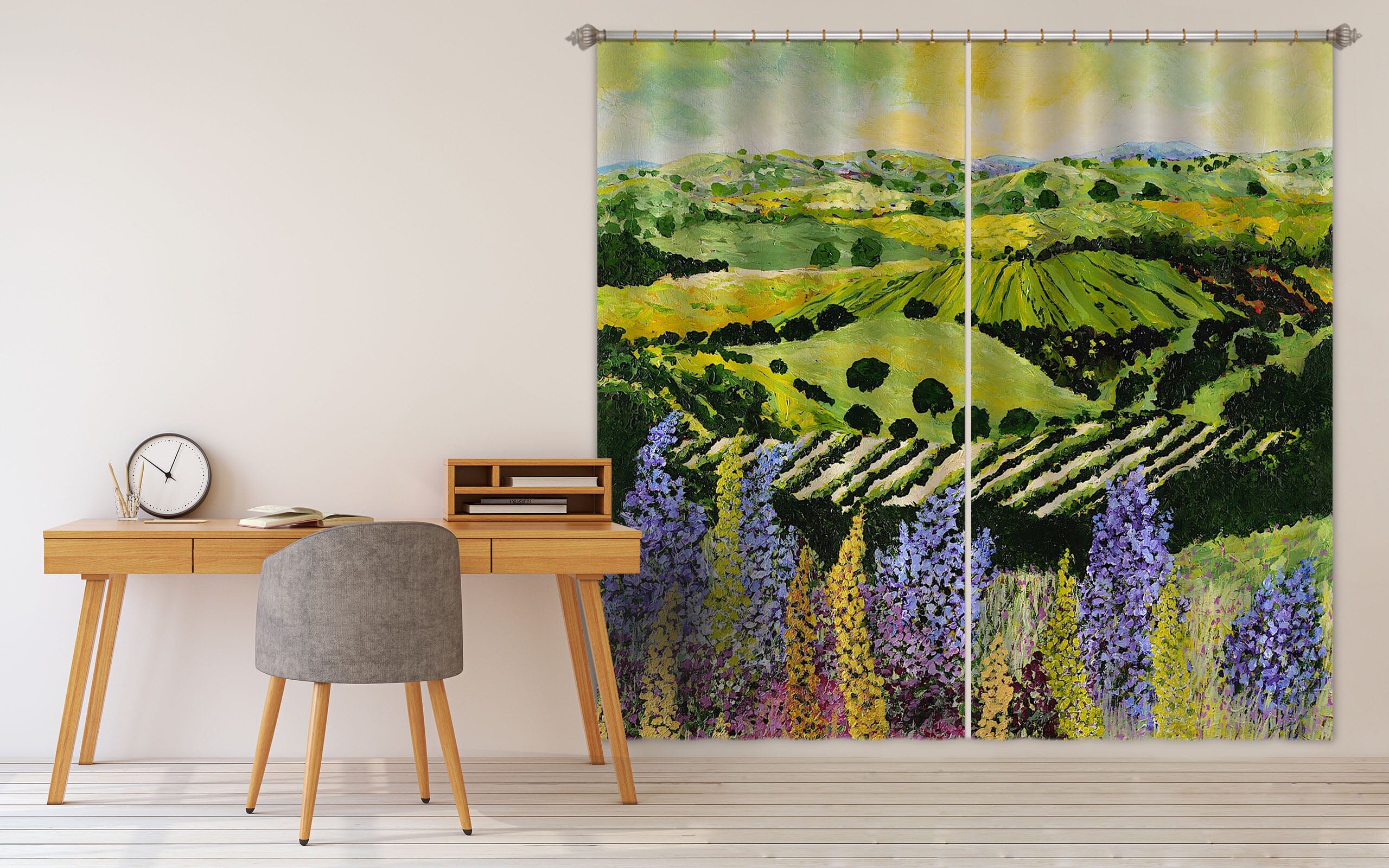 3D Wildflower Ridge 134 Allan P. Friedlander Curtain Curtains Drapes Curtains AJ Creativity Home 