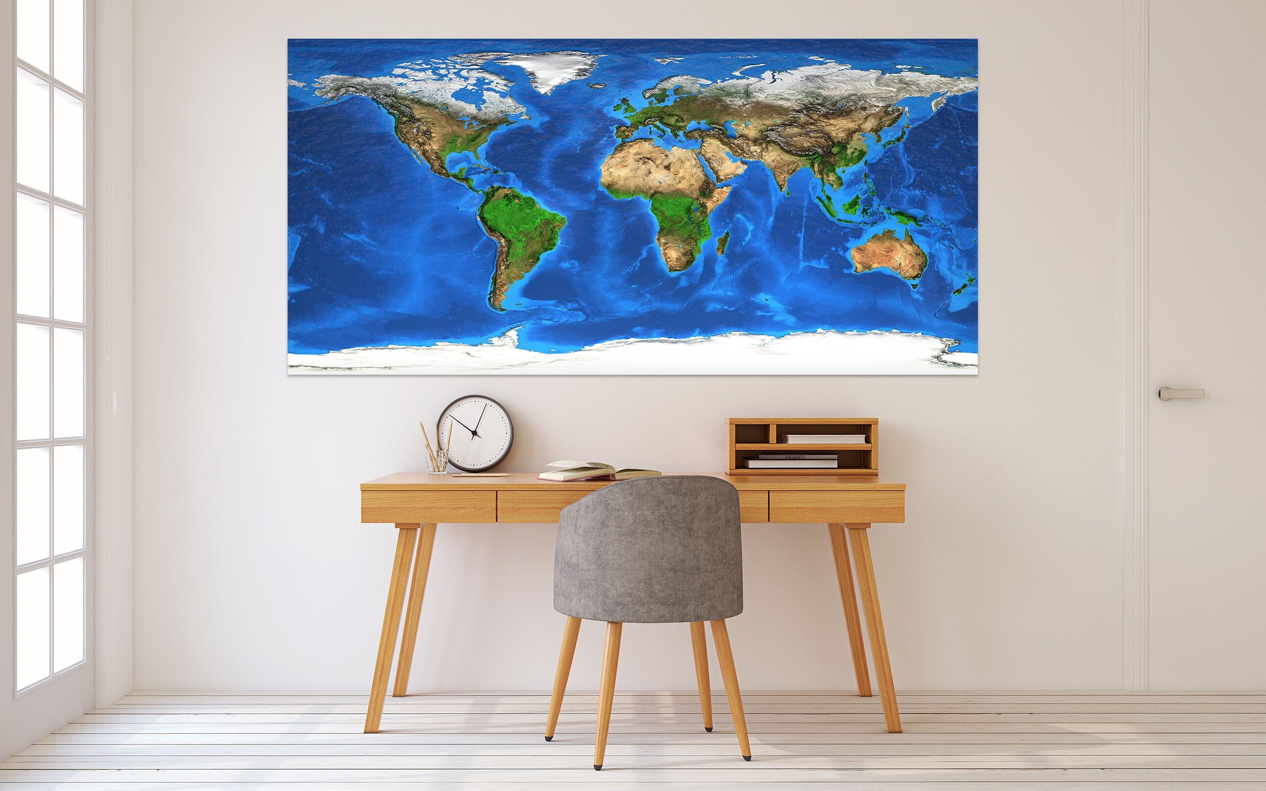 3D Green Island 238 World Map Wall Sticker Wallpaper AJ Wallpaper 2 