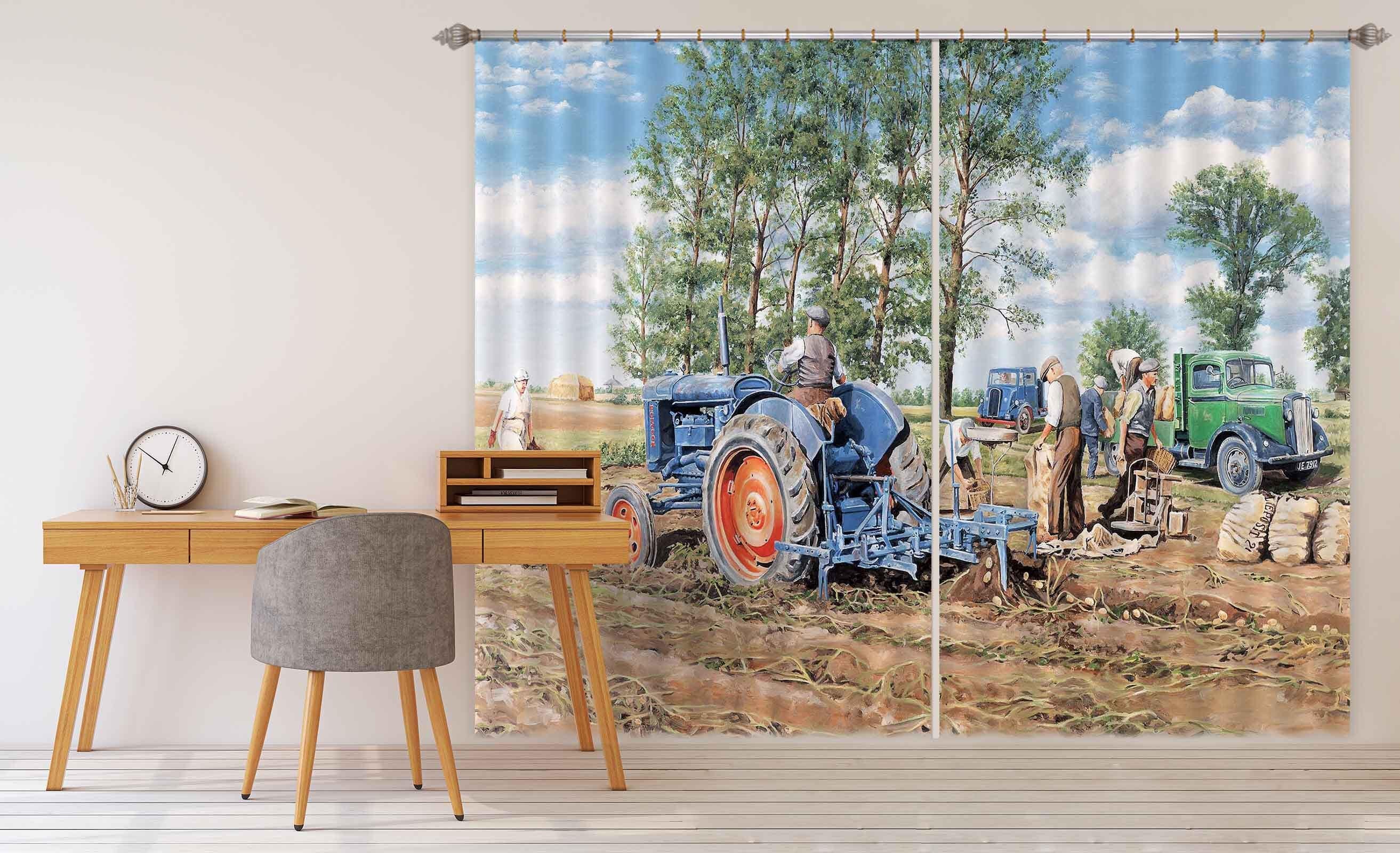 3D Lifting The Crop 076 Trevor Mitchell Curtain Curtains Drapes Curtains AJ Creativity Home 