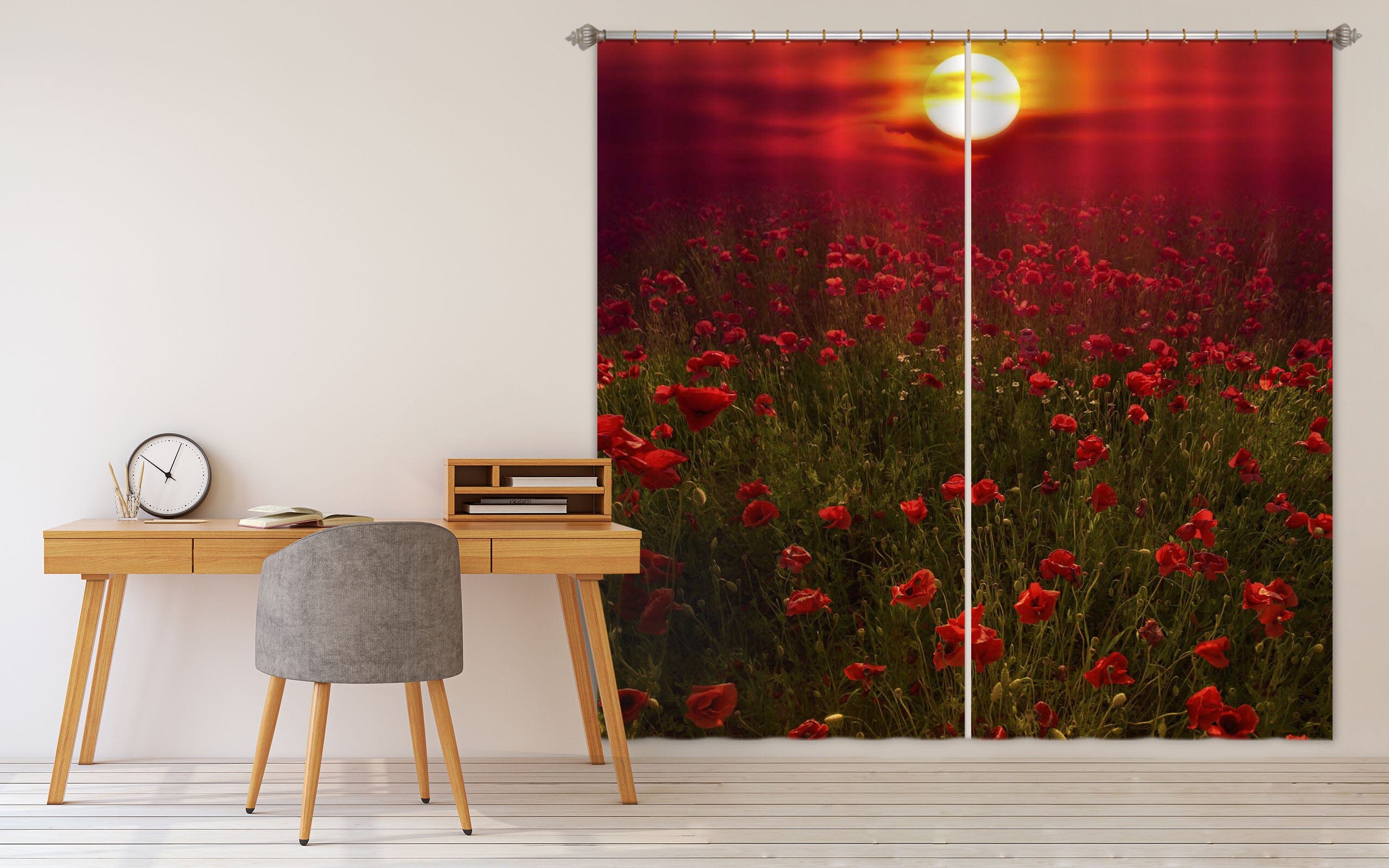 3D Rose Garden 183 Marco Carmassi Curtain Curtains Drapes Curtains AJ Creativity Home 