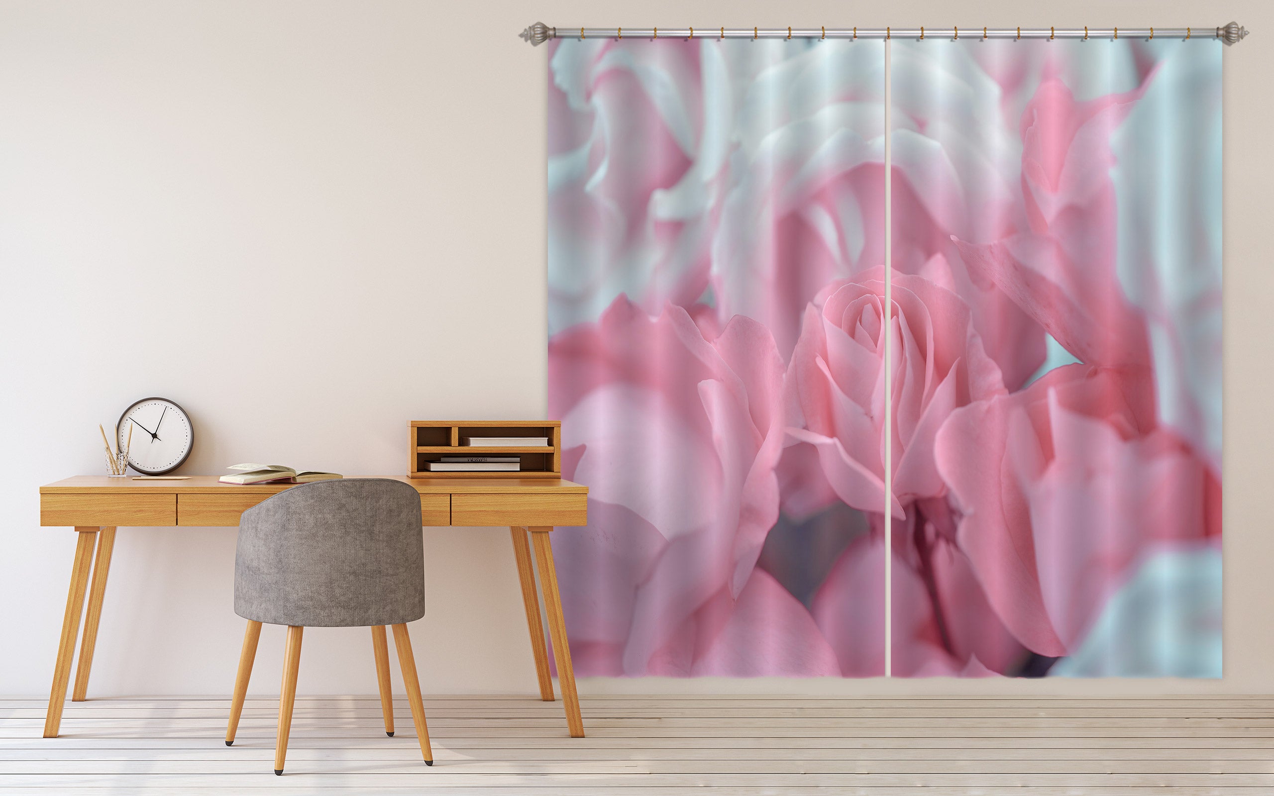 3D Beautiful Rose 6517 Assaf Frank Curtain Curtains Drapes