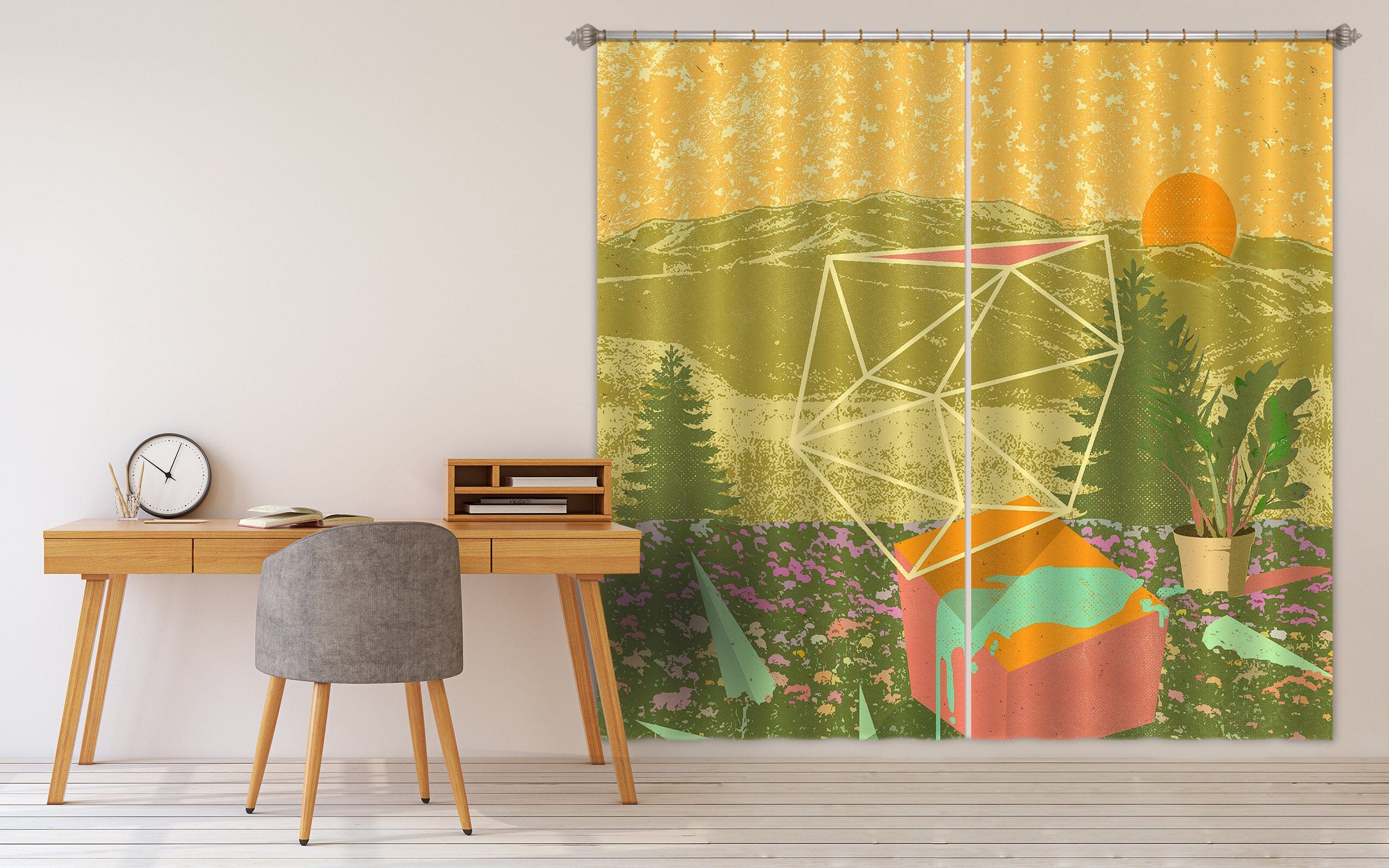 3D Forest At Dusk 045 Showdeer Curtain Curtains Drapes Curtains AJ Creativity Home 