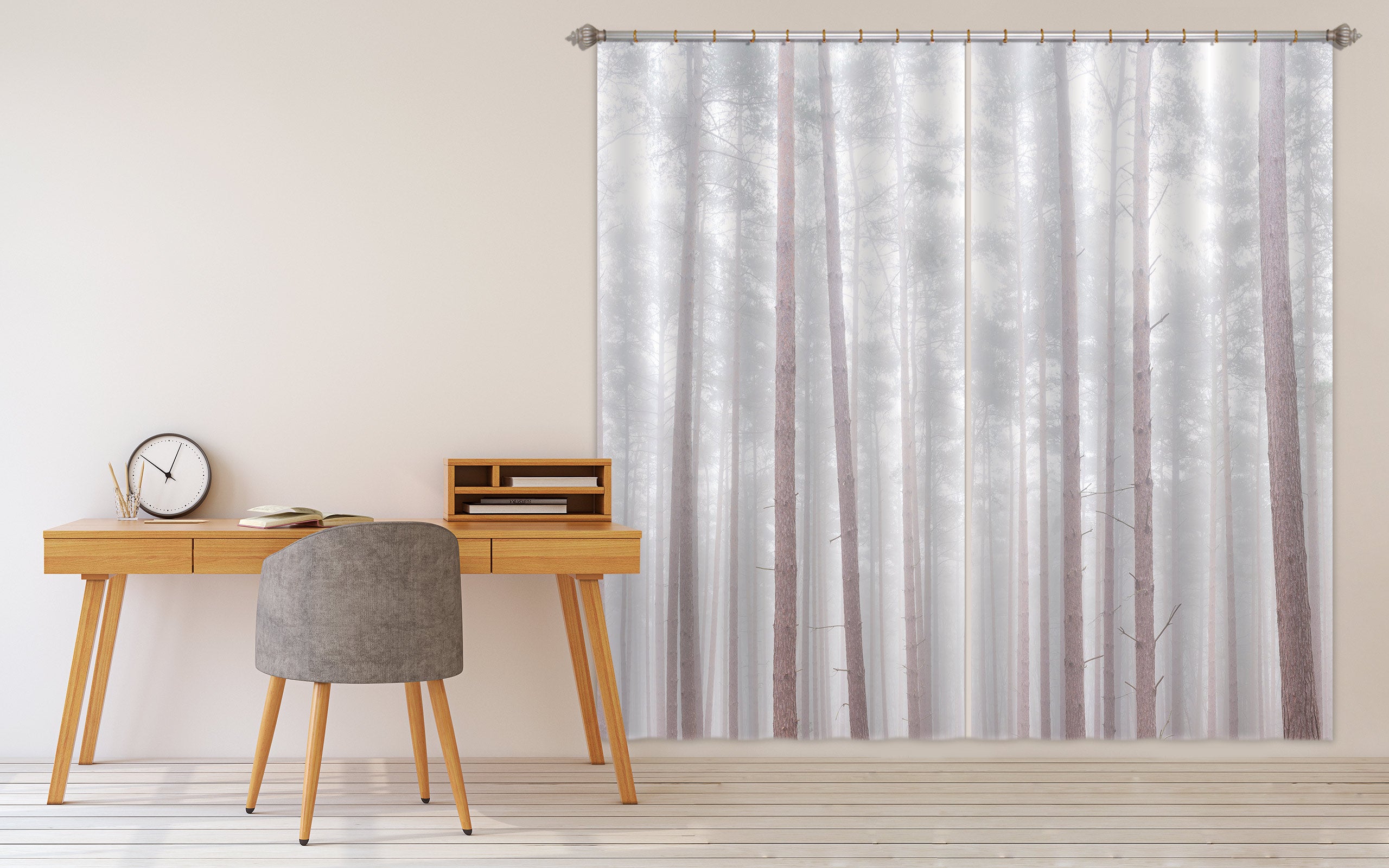 3D Tall Trees 6591 Assaf Frank Curtain Curtains Drapes