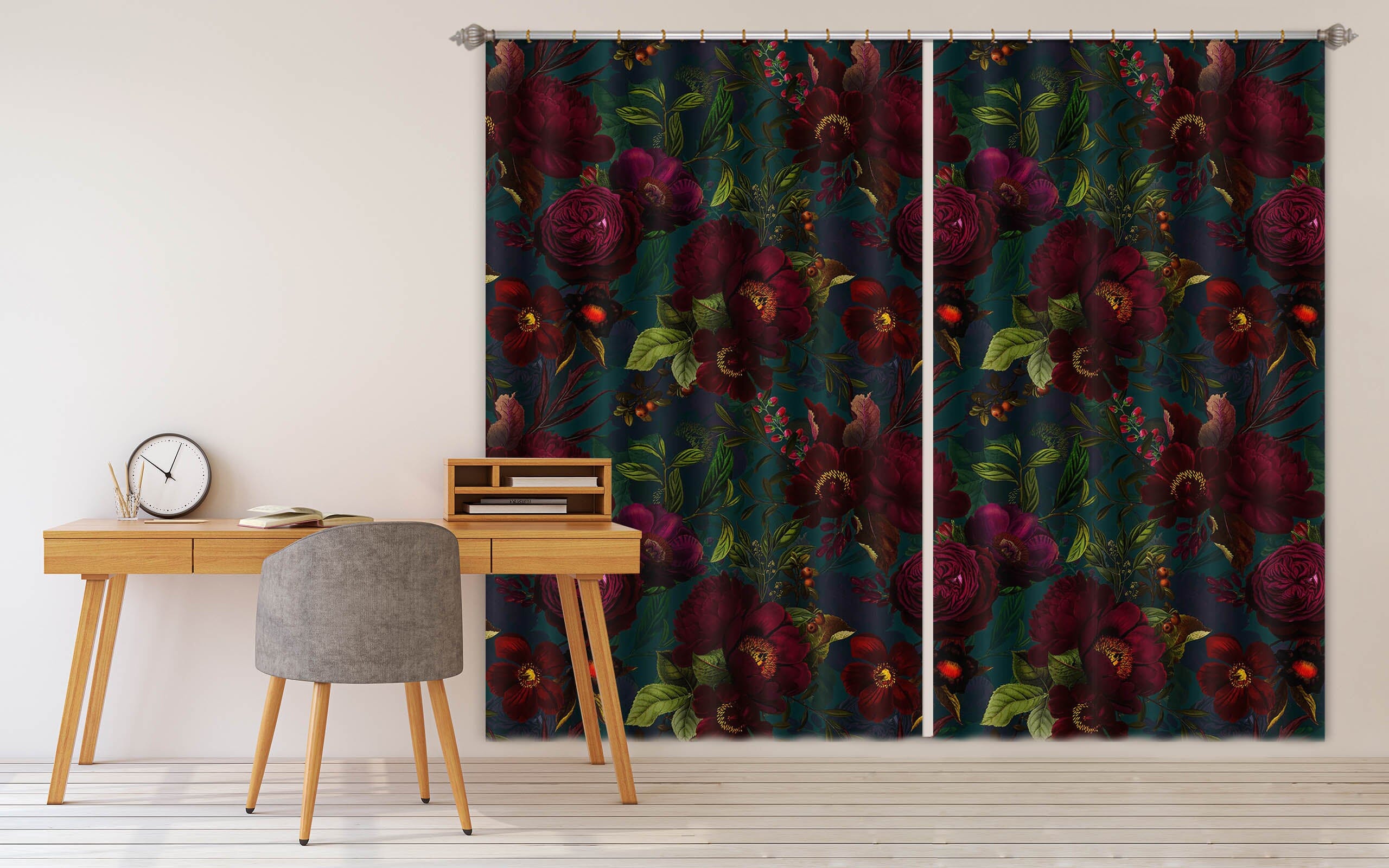3D Night Tree 182 Uta Naumann Curtain Curtains Drapes Curtains AJ Creativity Home 