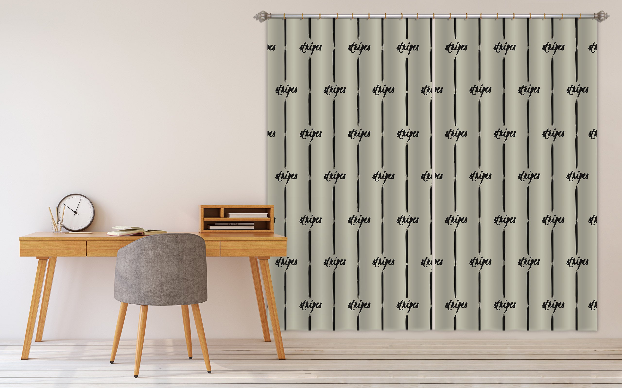 3D Line Pattern 11171 Kashmira Jayaprakash Curtain Curtains Drapes