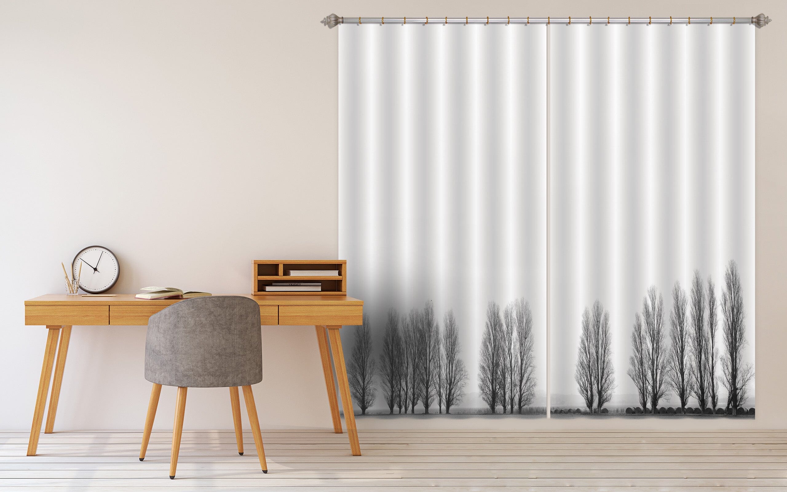 3D Little Black Tree 188 Marco Carmassi Curtain Curtains Drapes Curtains AJ Creativity Home 