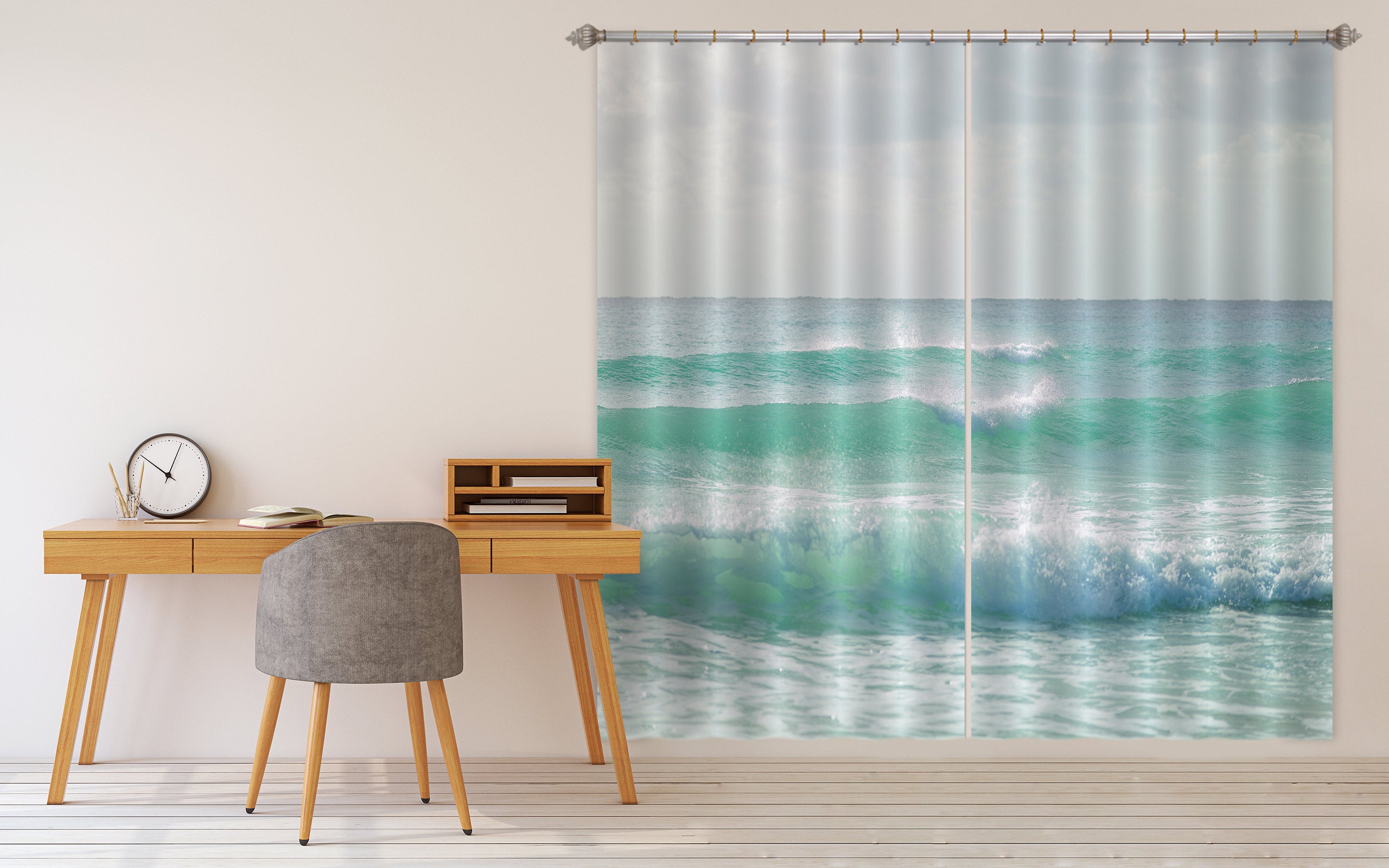 3D Sea Foam 6536 Assaf Frank Curtain Curtains Drapes