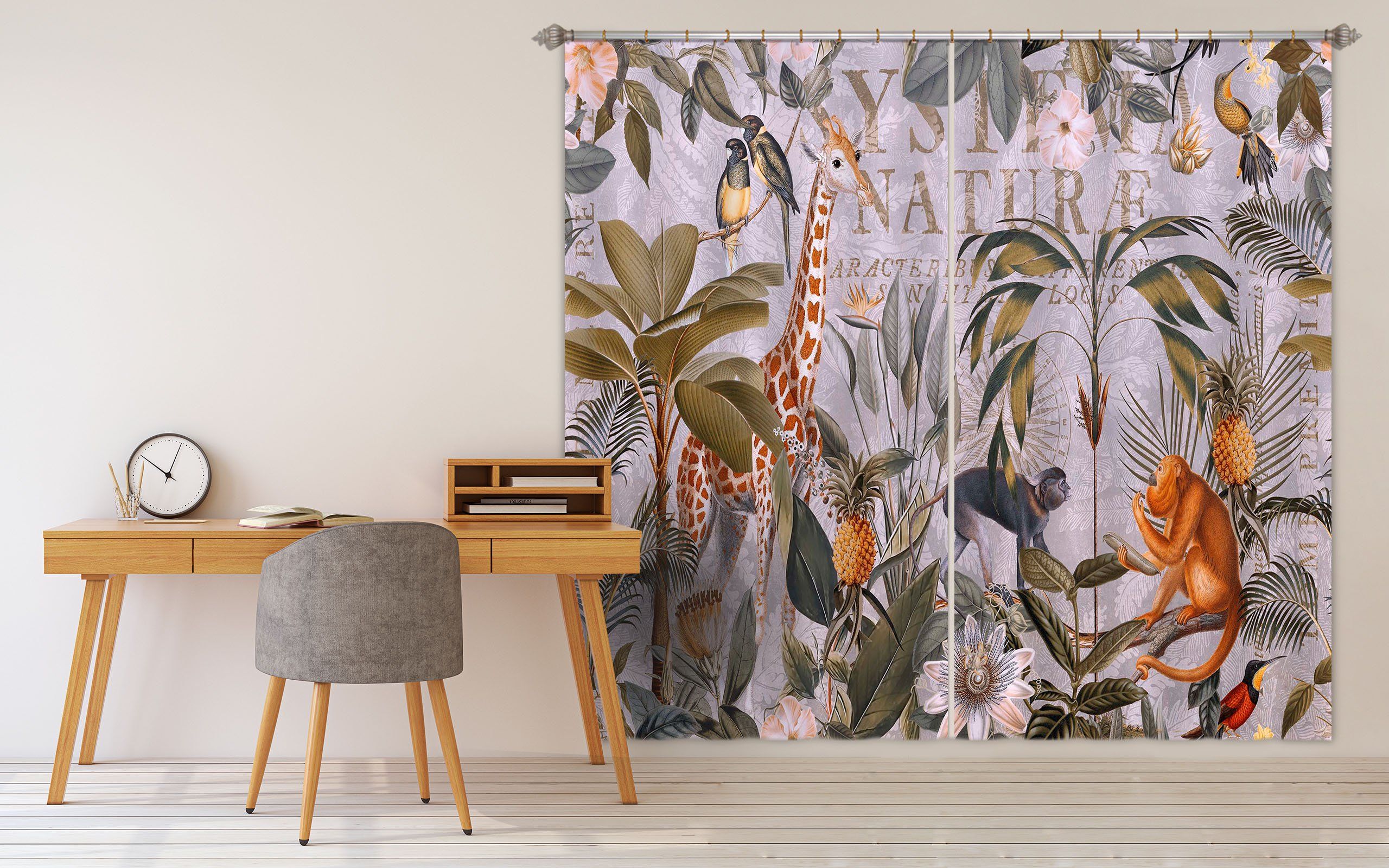 3D Animal Home 078 Andrea haase Curtain Curtains Drapes Curtains AJ Creativity Home 