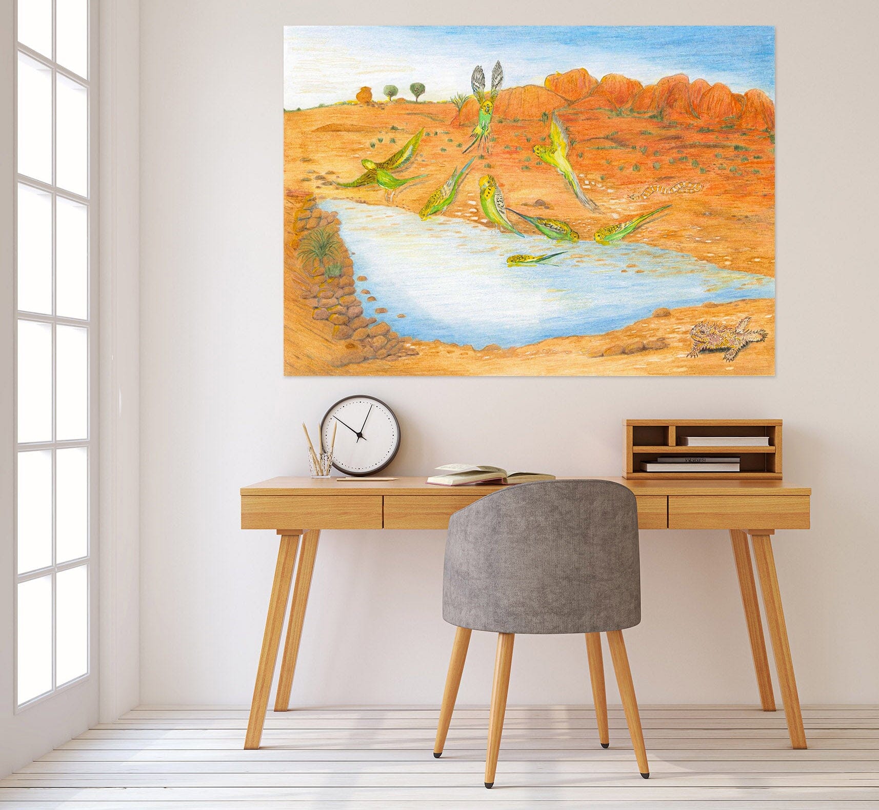 3D Desert Oasis 012 Michael Sewell Wall Sticker Wallpaper AJ Wallpaper 2 