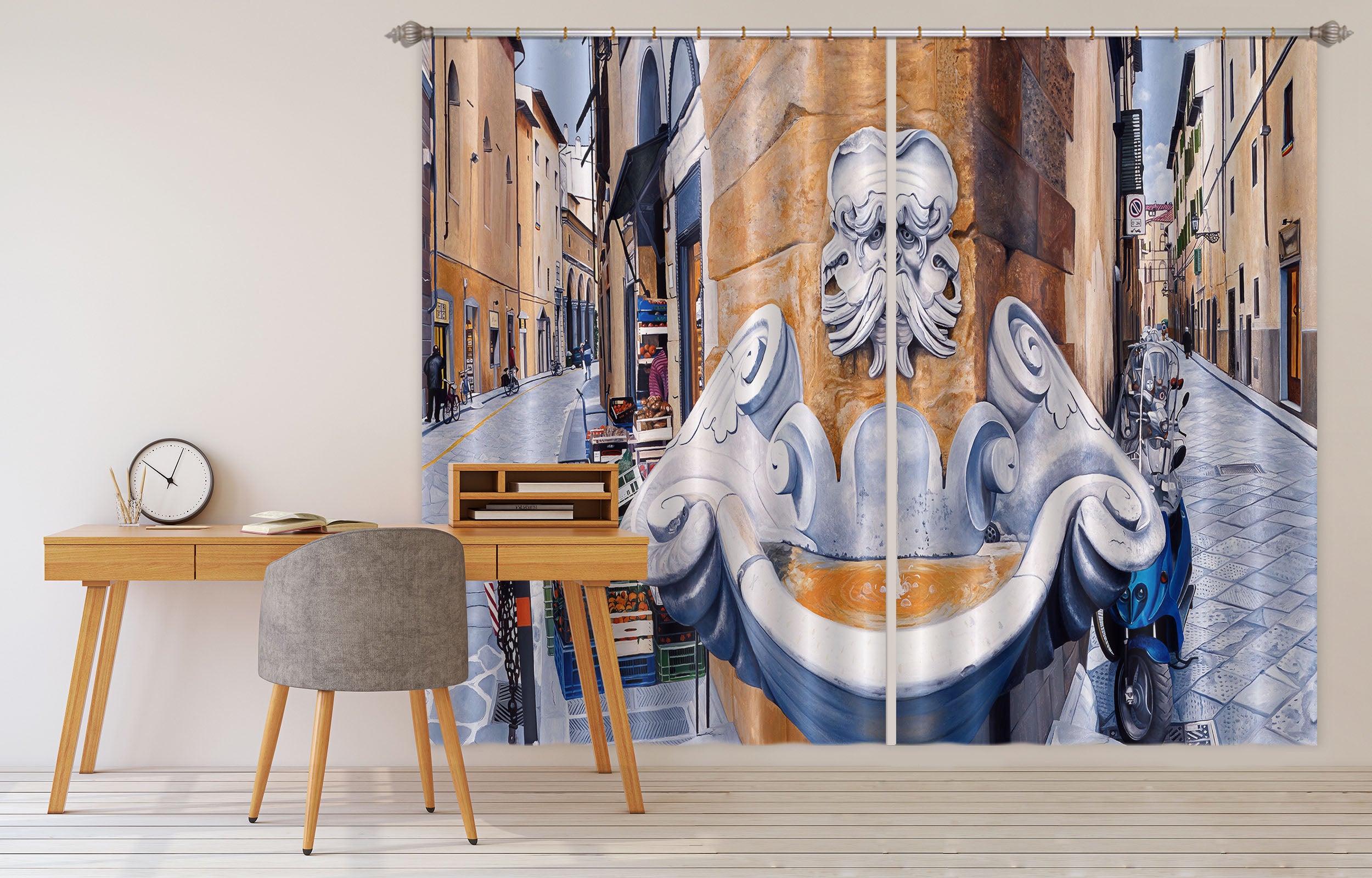 3D Building 11021 Matthew Holden Bates Curtain Curtains Drapes