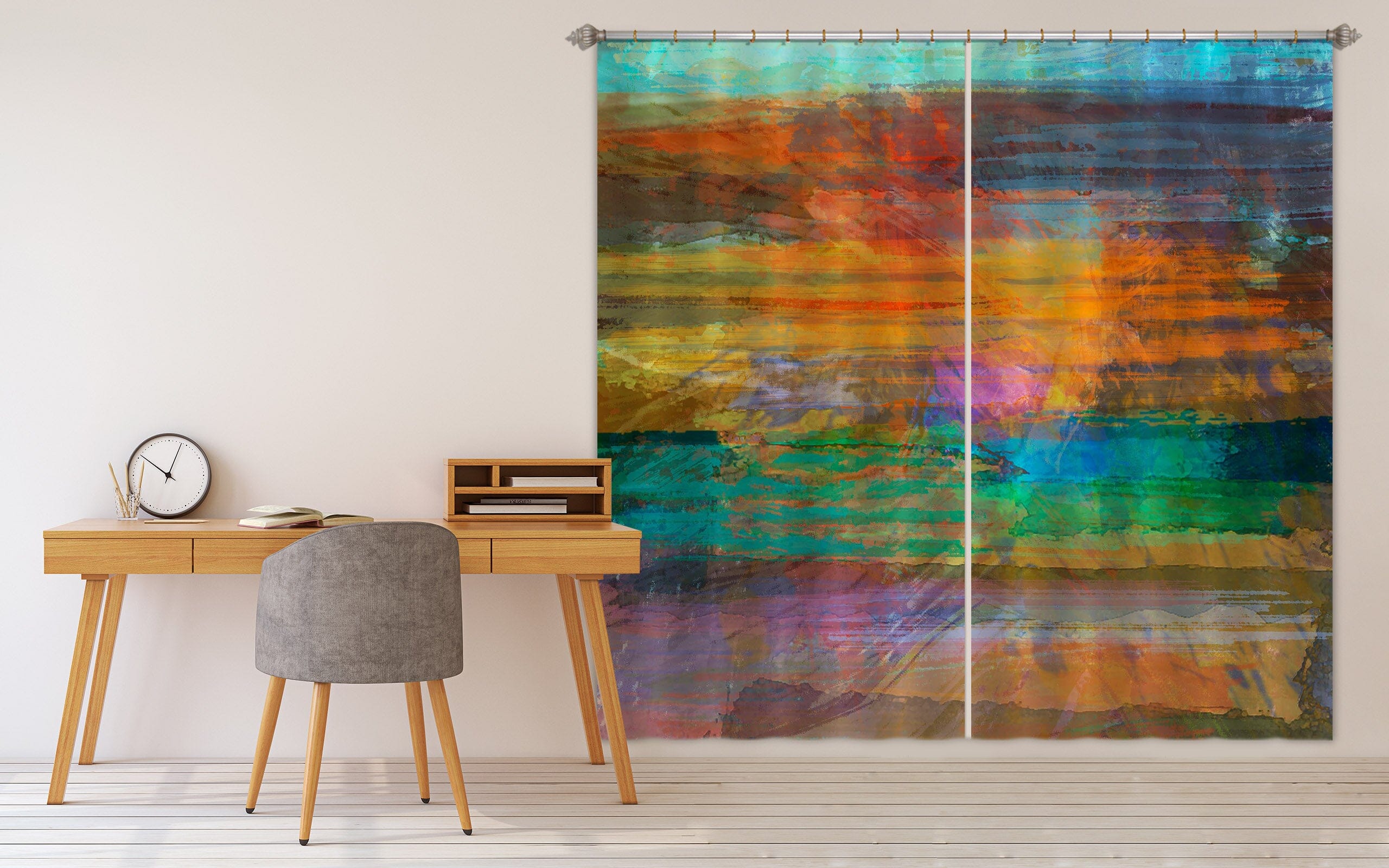 3D Blue Sky 236 Michael Tienhaara Curtain Curtains Drapes Curtains AJ Creativity Home 