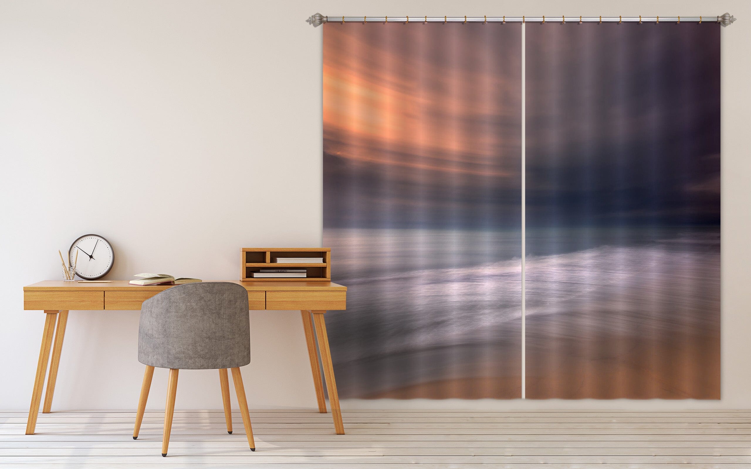 3D Wave Beach 113 Marco Carmassi Curtain Curtains Drapes Curtains AJ Creativity Home 