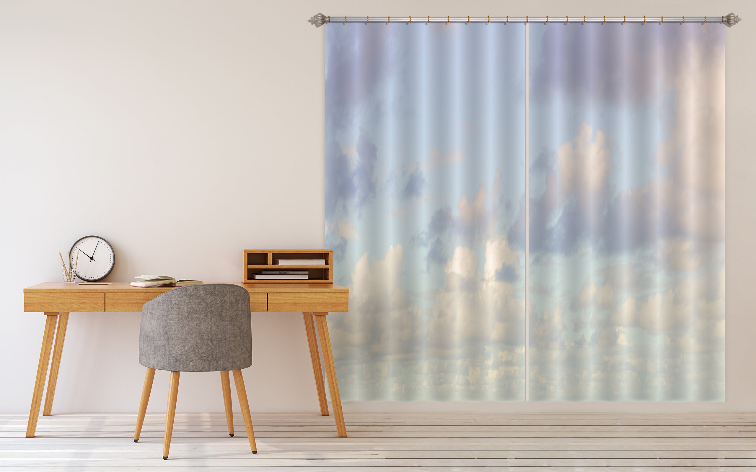 3D Sky Cloud 6529 Assaf Frank Curtain Curtains Drapes