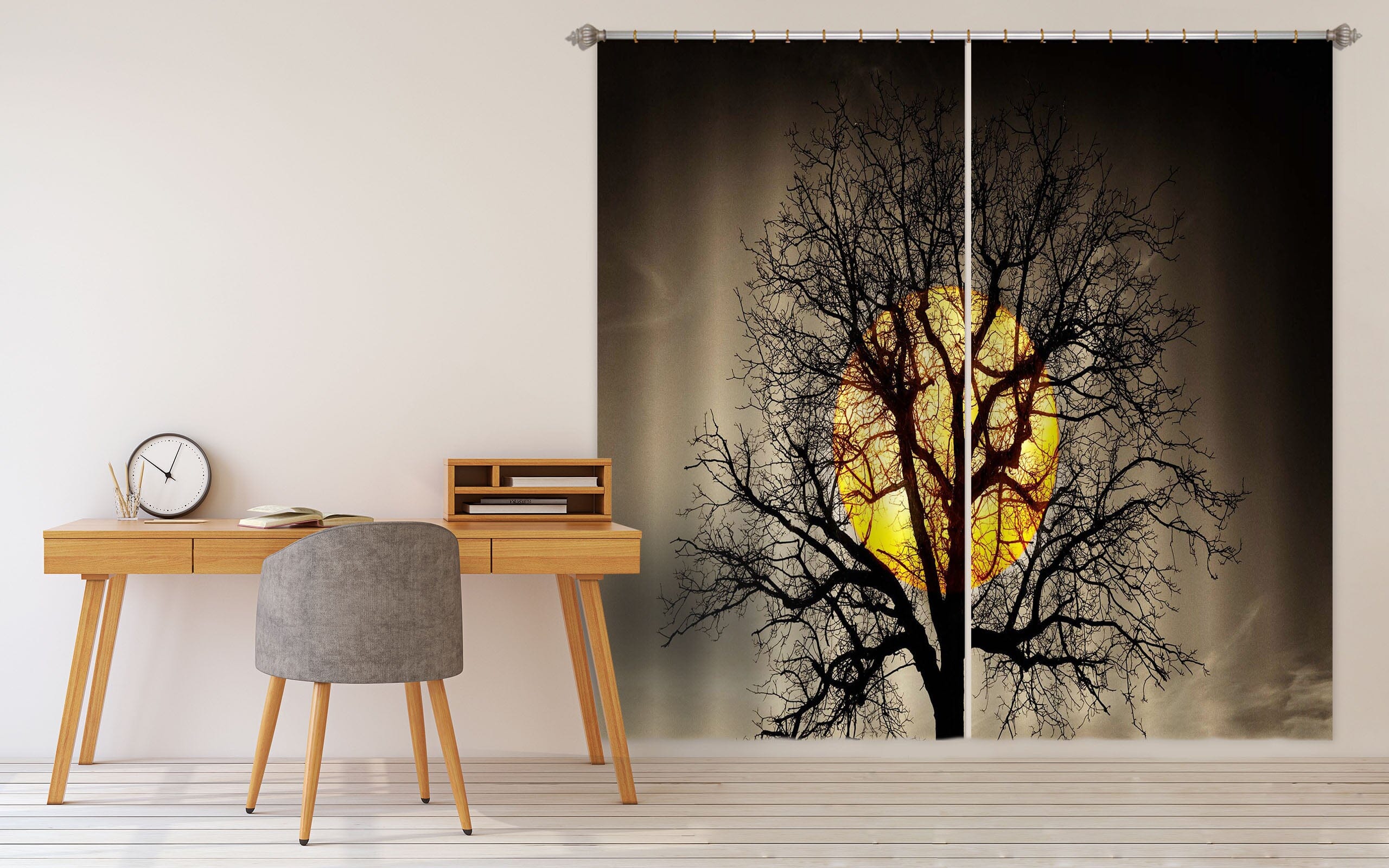 3D Dead Tree 162 Marco Carmassi Curtain Curtains Drapes Curtains AJ Creativity Home 
