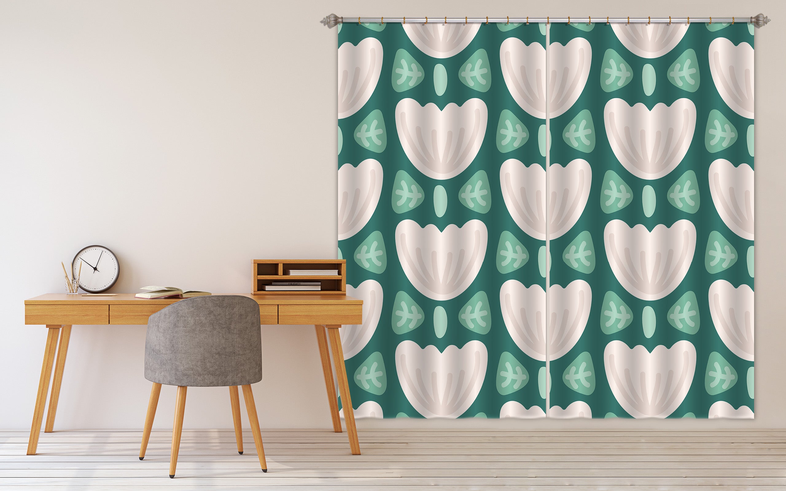 3D Pink Flower Pattern 11140 Kashmira Jayaprakash Curtain Curtains Drapes