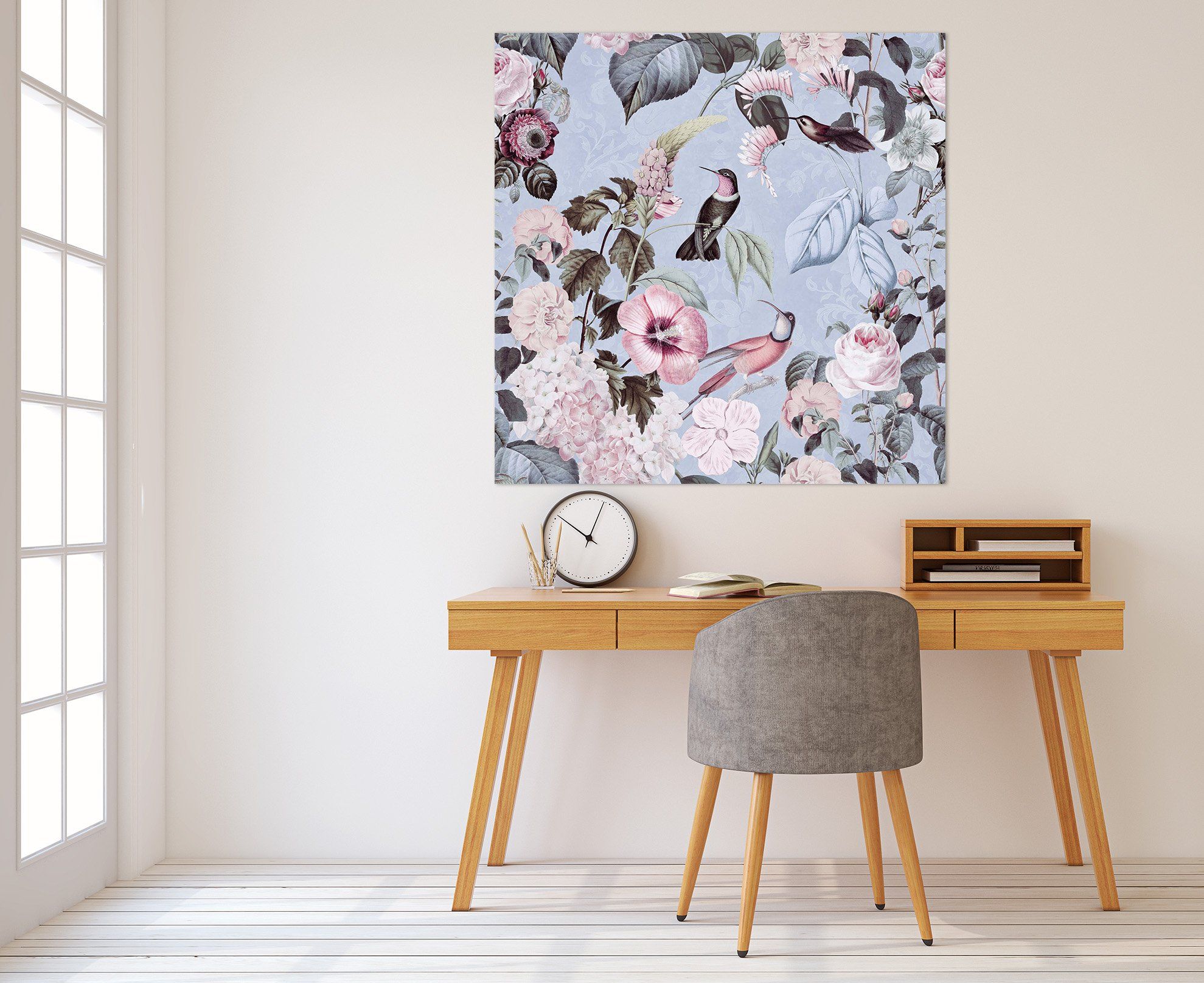 3D Bird Flowers 026 Andrea haase Wall Sticker Wallpaper AJ Wallpaper 2 