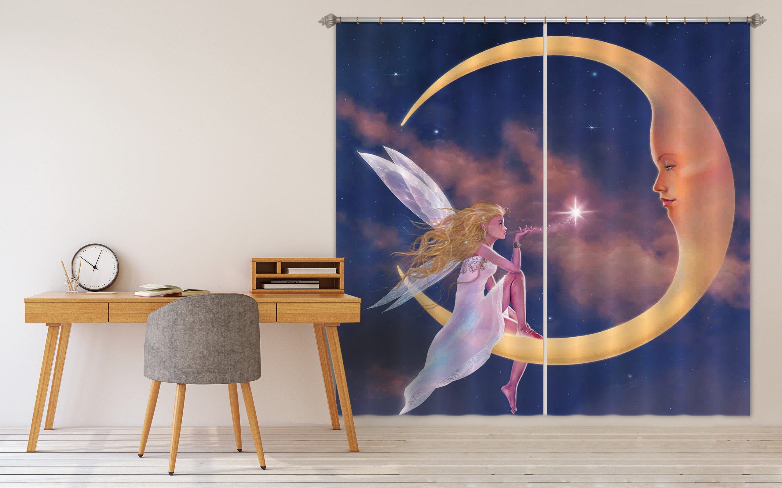 3D Star Kiss 075 Vincent Hie Curtain Curtains Drapes Curtains AJ Creativity Home 