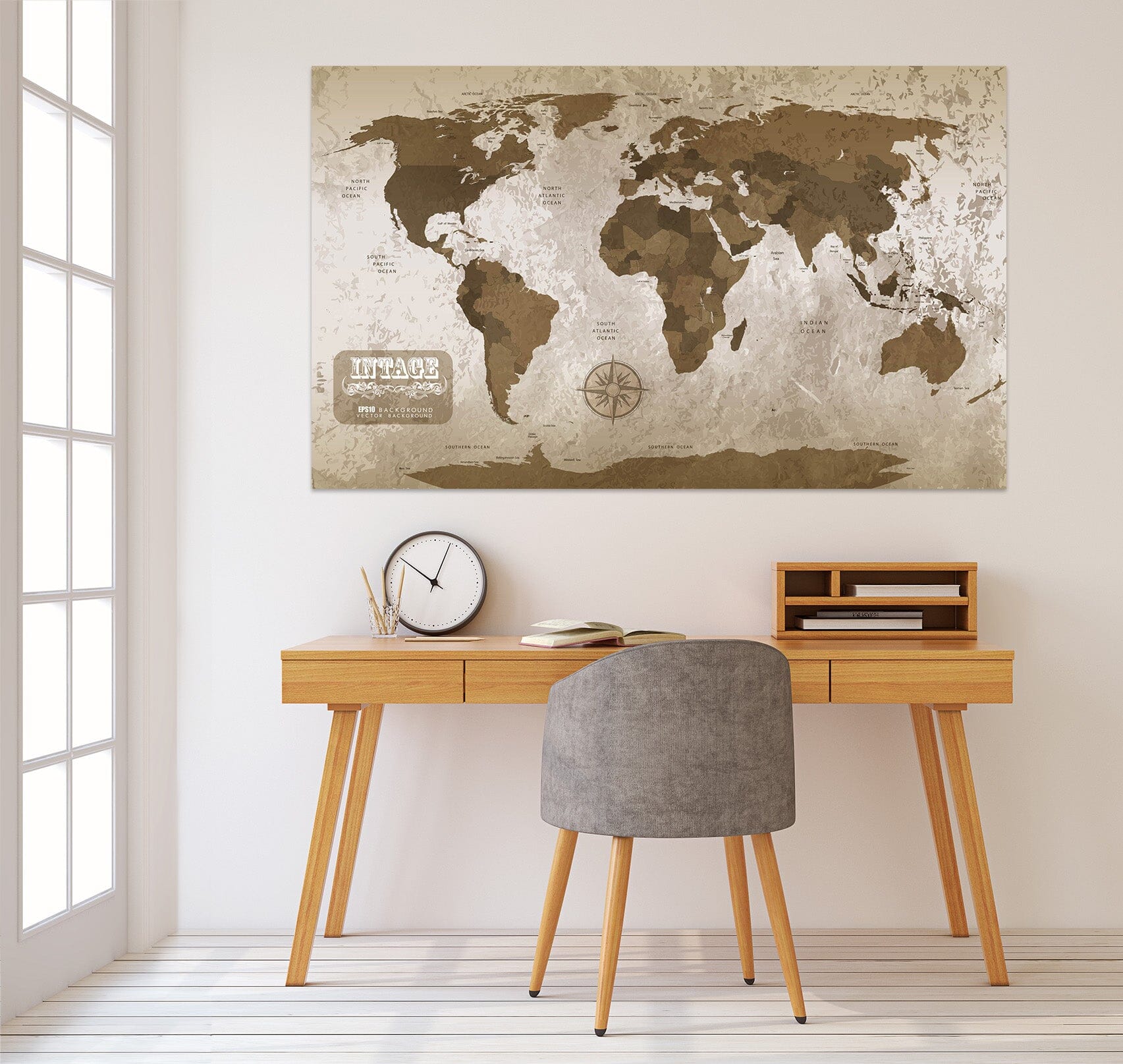 3D Abstract Pattern 210 World Map Wall Sticker Wallpaper AJ Wallpaper 2 