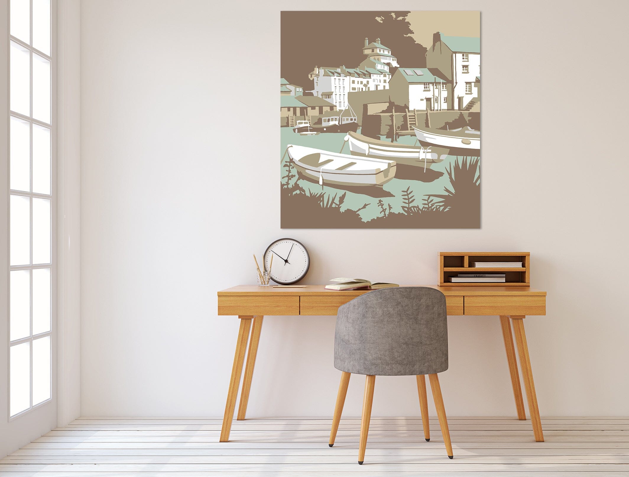 3D Polperro 044 Steve Read Wall Sticker Wallpaper AJ Wallpaper 2 