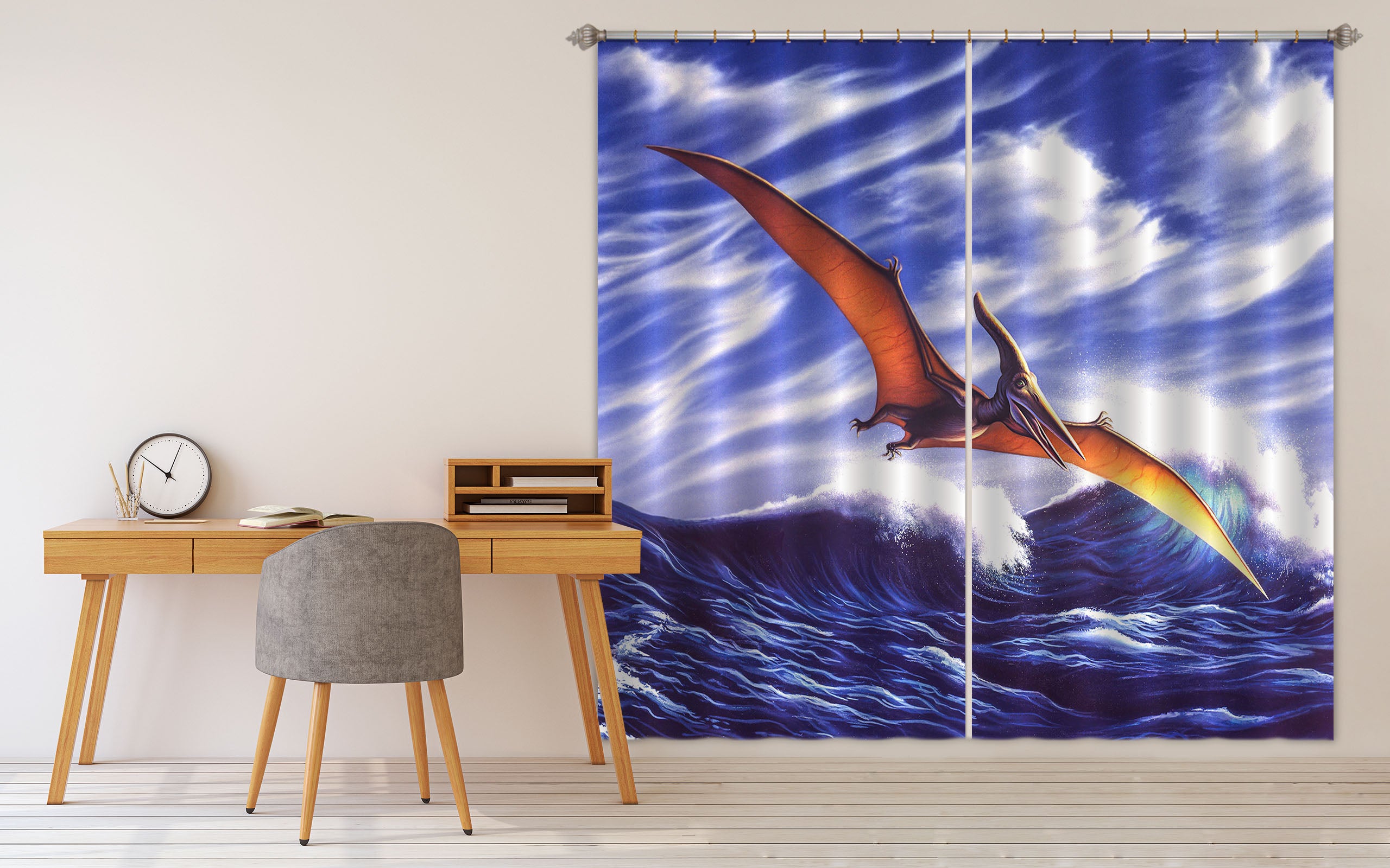 3D Pteranadon 86090 Jerry LoFaro Curtain Curtains Drapes