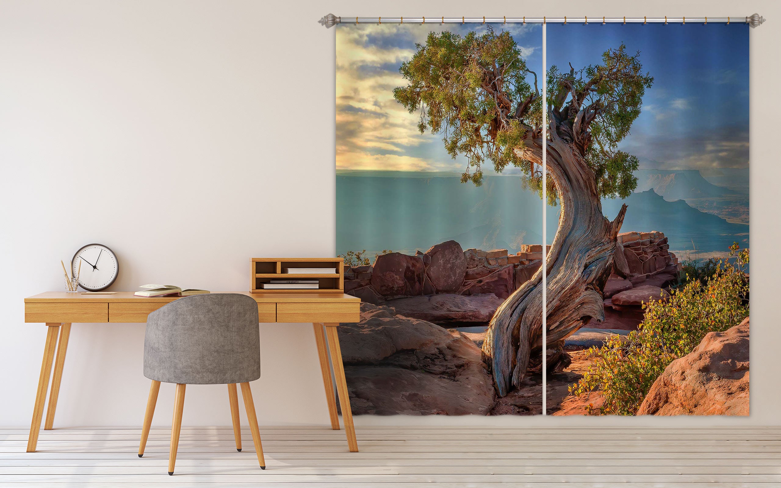 3D Tree Leaves 5316 Beth Sheridan Curtain Curtains Drapes