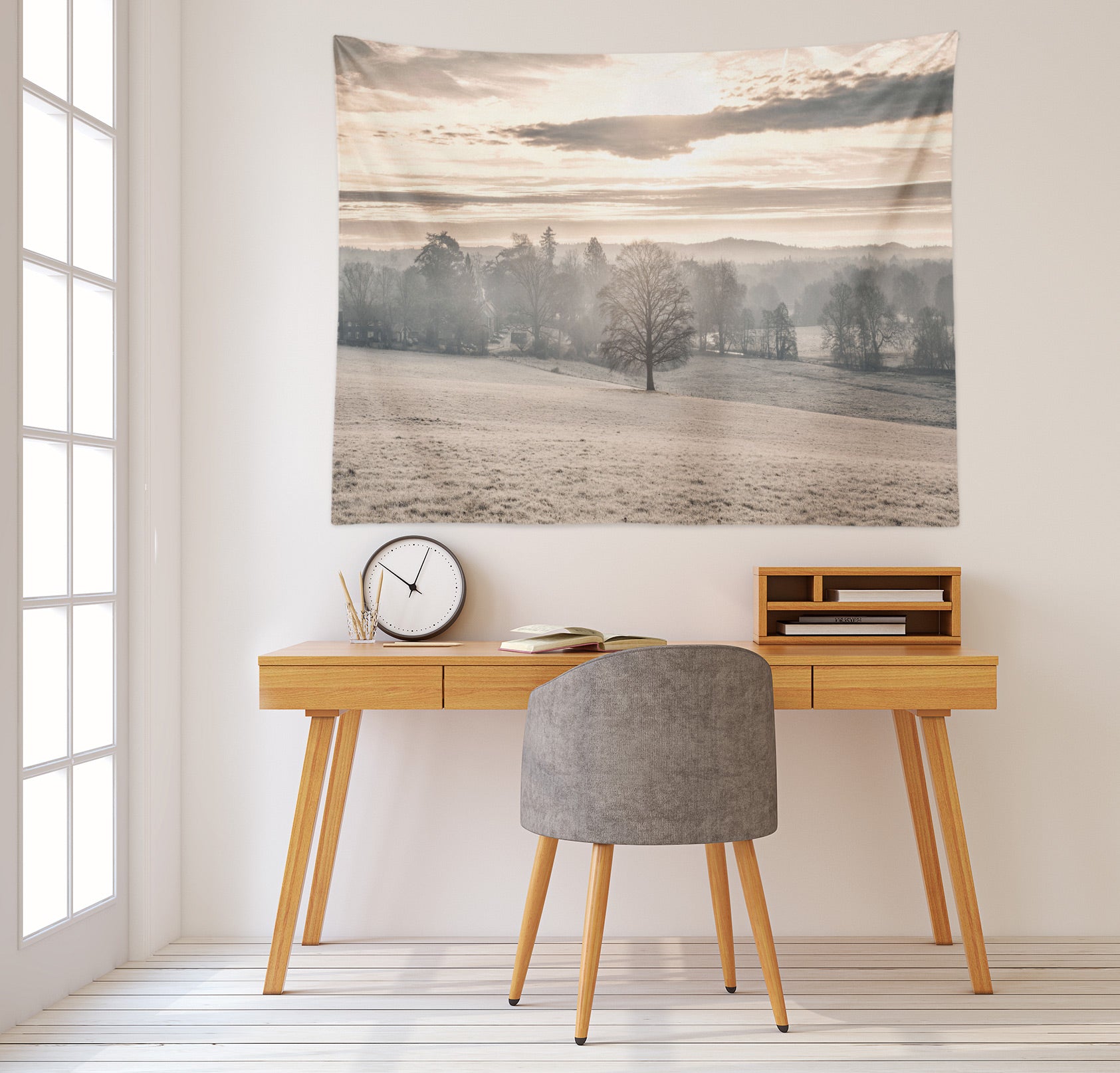 3D Hillside Lawn Trees 116162 Assaf Frank Tapestry Hanging Cloth Hang