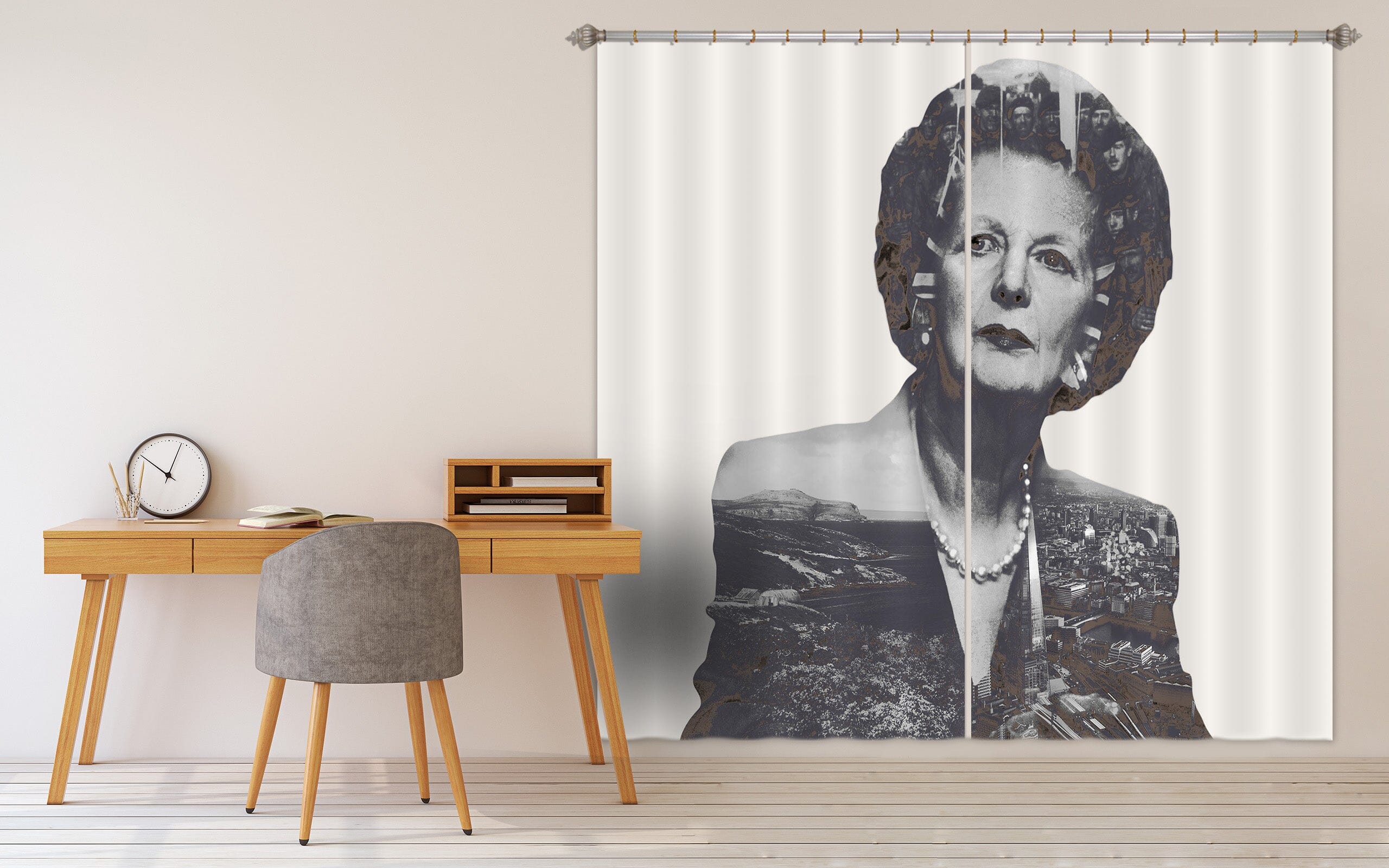 3D Kind Grandma 050 Marco Cavazzana Curtain Curtains Drapes Curtains AJ Creativity Home 