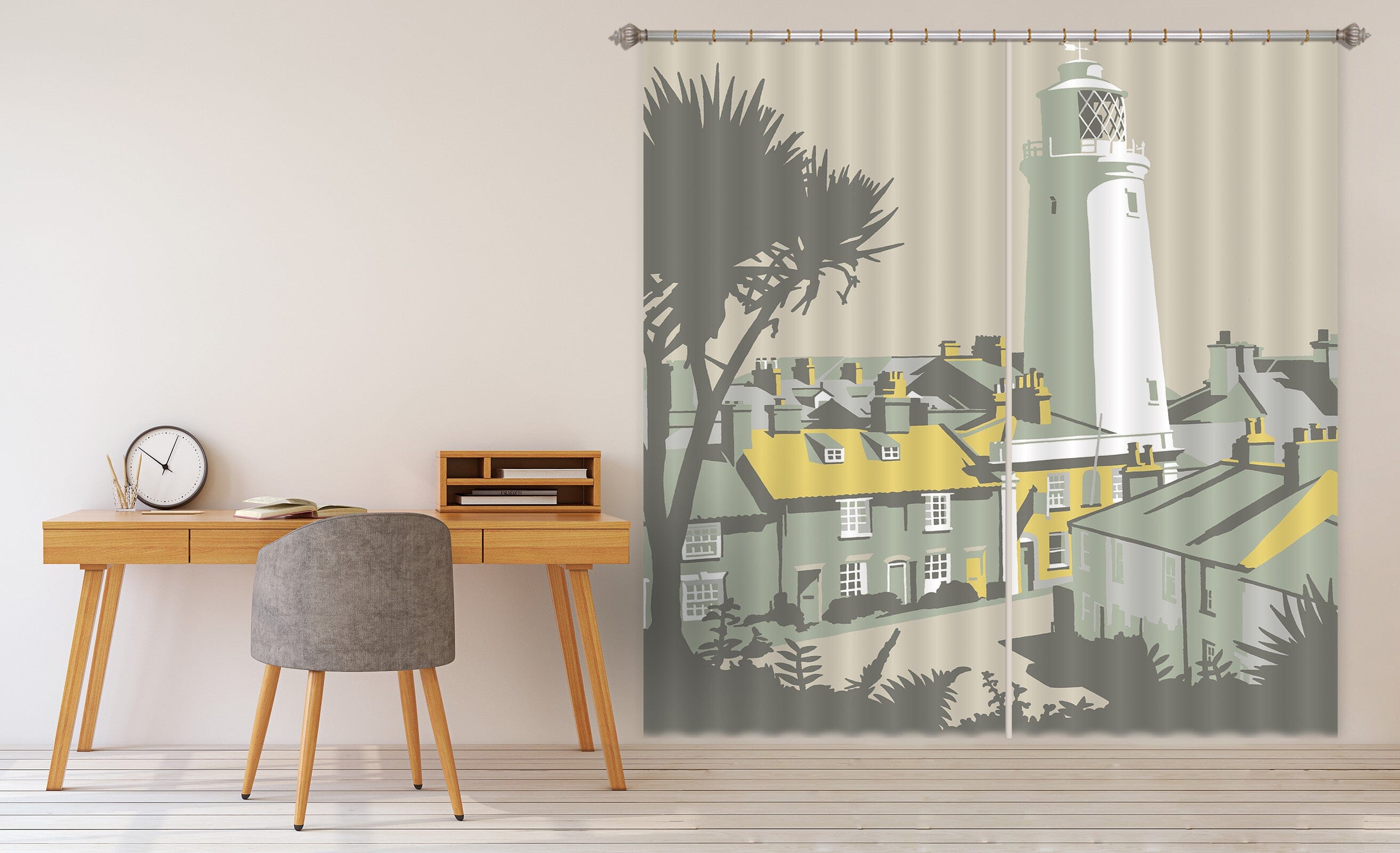 3D Sole Bay Inn 148 Steve Read Curtain Curtains Drapes Curtains AJ Creativity Home 