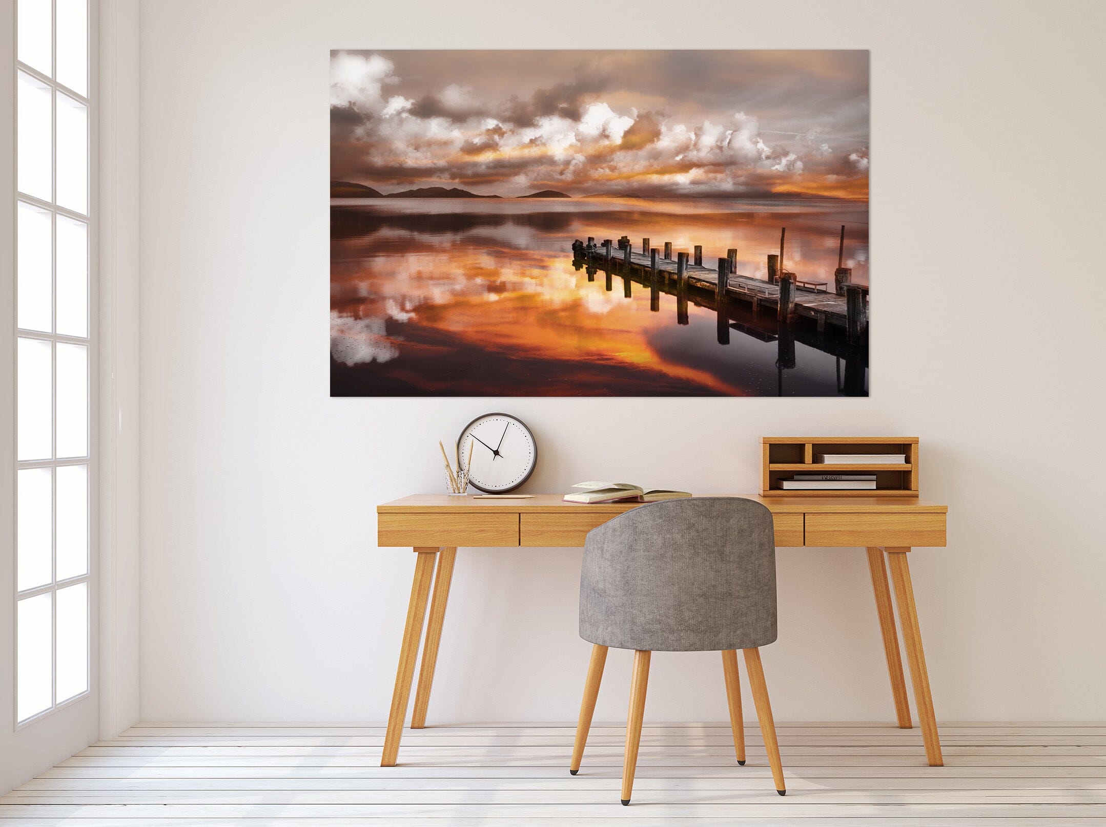 3D River Bridge 206 Marco Carmassi Wall Sticker Wallpaper AJ Wallpaper 2 