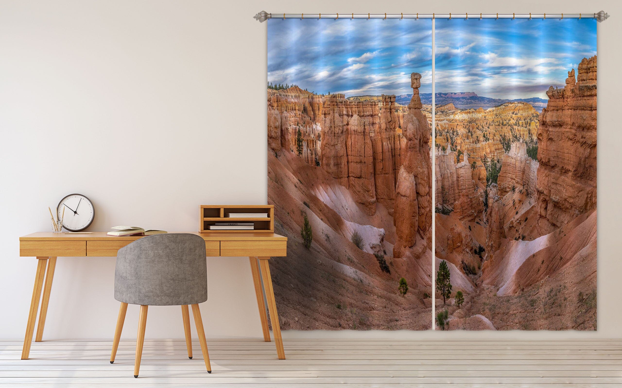 3D Yellow Valley 132 Marco Carmassi Curtain Curtains Drapes Curtains AJ Creativity Home 