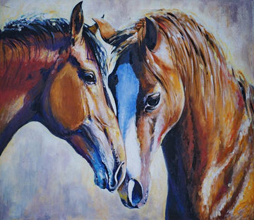3D Couple Horse 672 Wallpaper AJ Wallpaper 