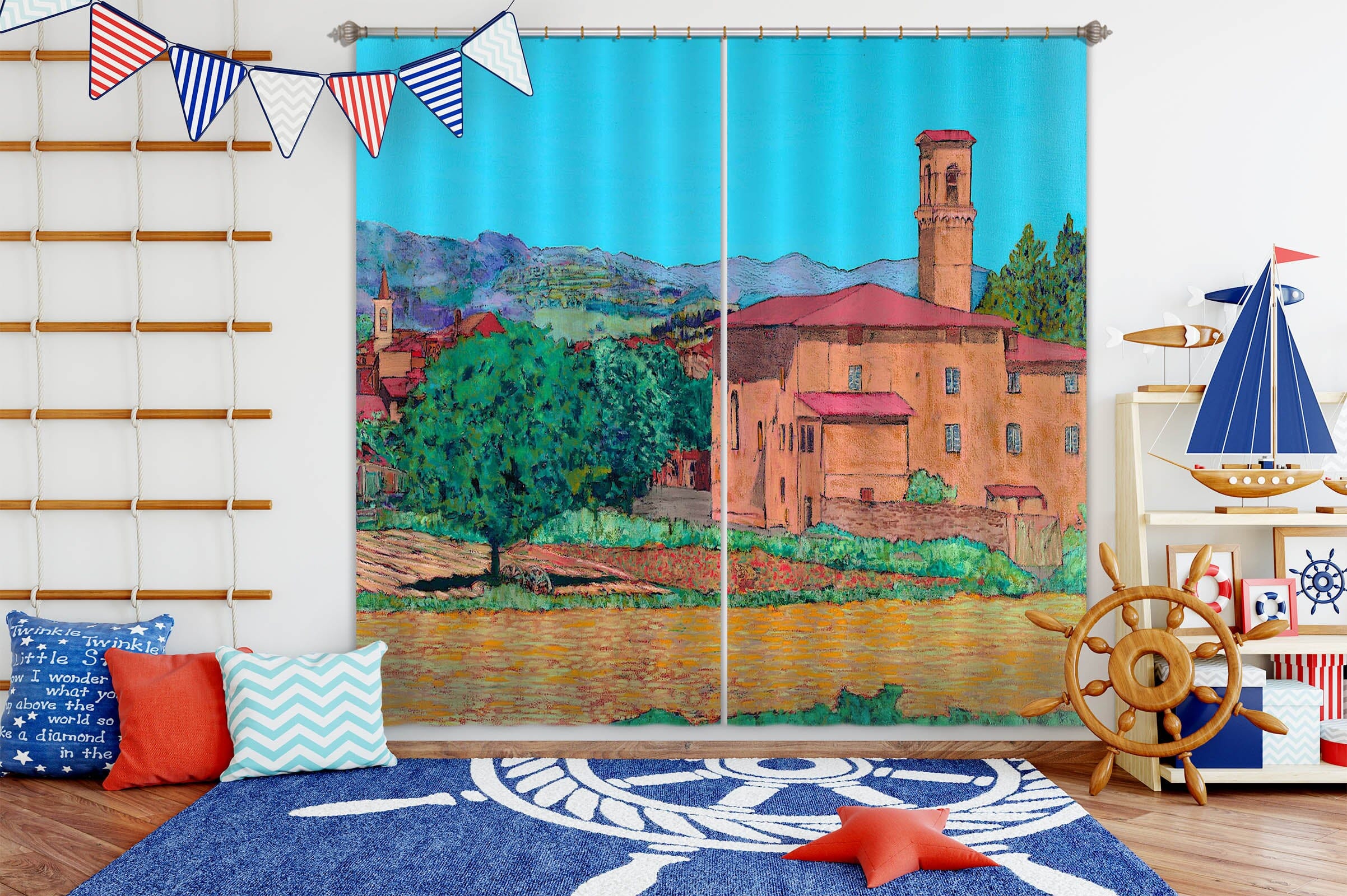 3D Forest Estate 299 Allan P. Friedlander Curtain Curtains Drapes Curtains AJ Creativity Home 