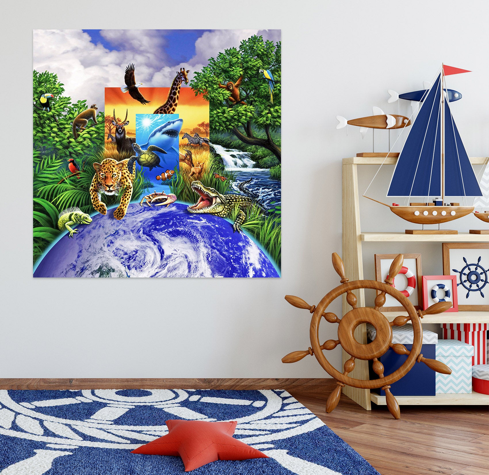 3D Wild World 85186 Jerry LoFaro Wall Sticker