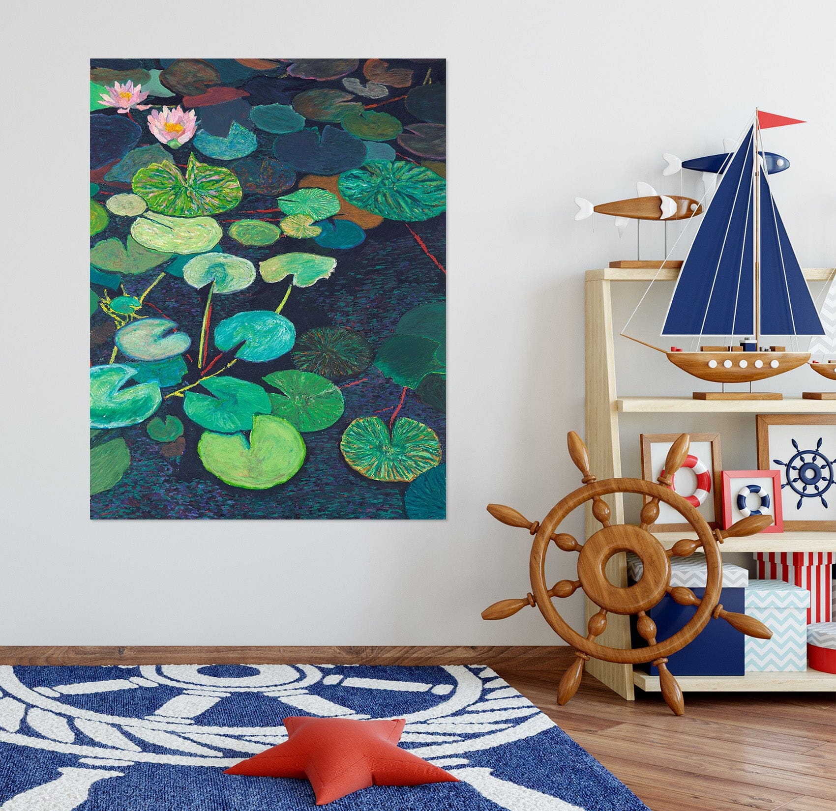 3D Lotus Leaf 281 Allan P. Friedlander Wall Sticker Wallpaper AJ Wallpaper 2 