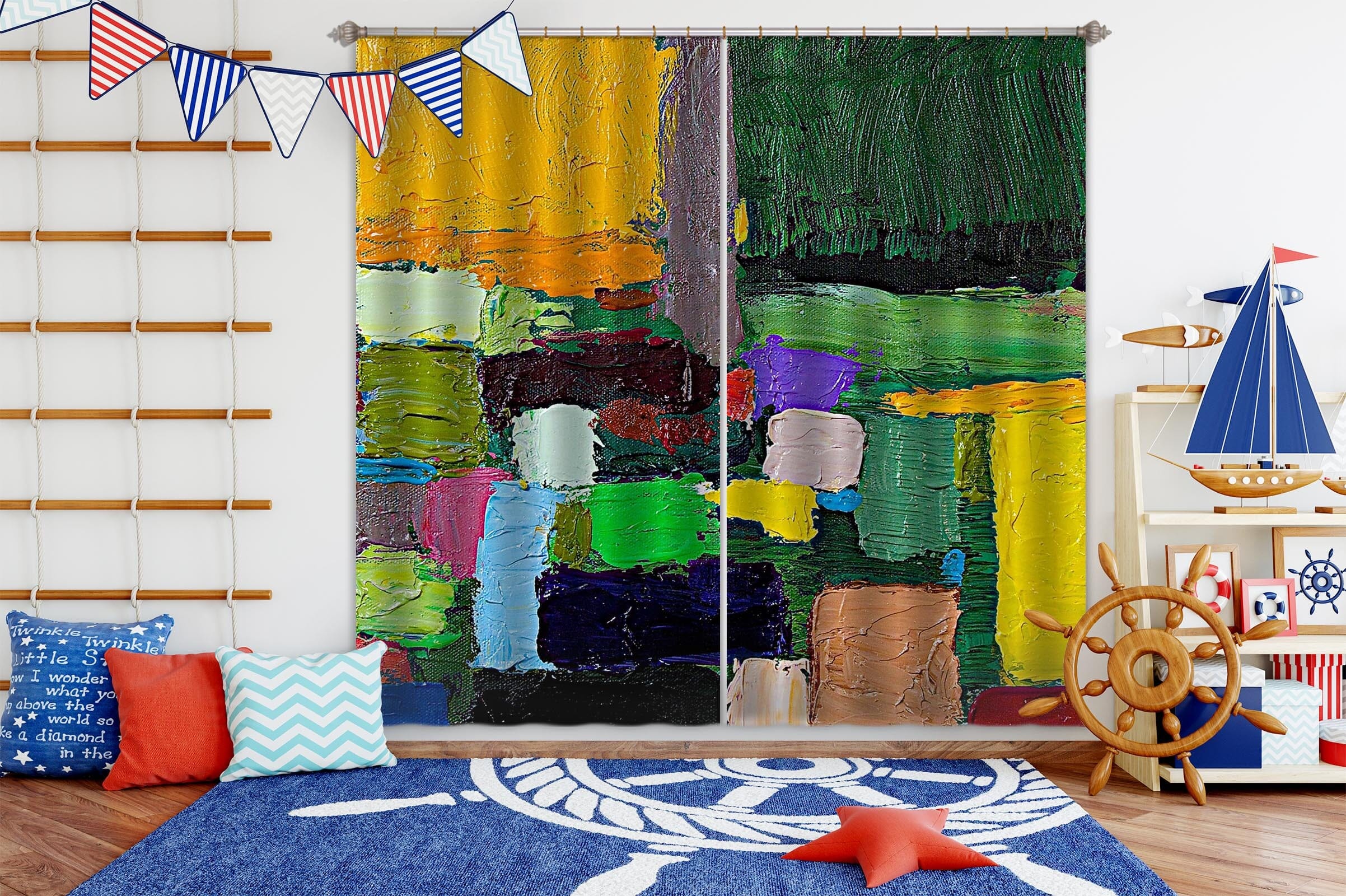 3D Color Graffiti 189 Allan P. Friedlander Curtain Curtains Drapes Curtains AJ Creativity Home 