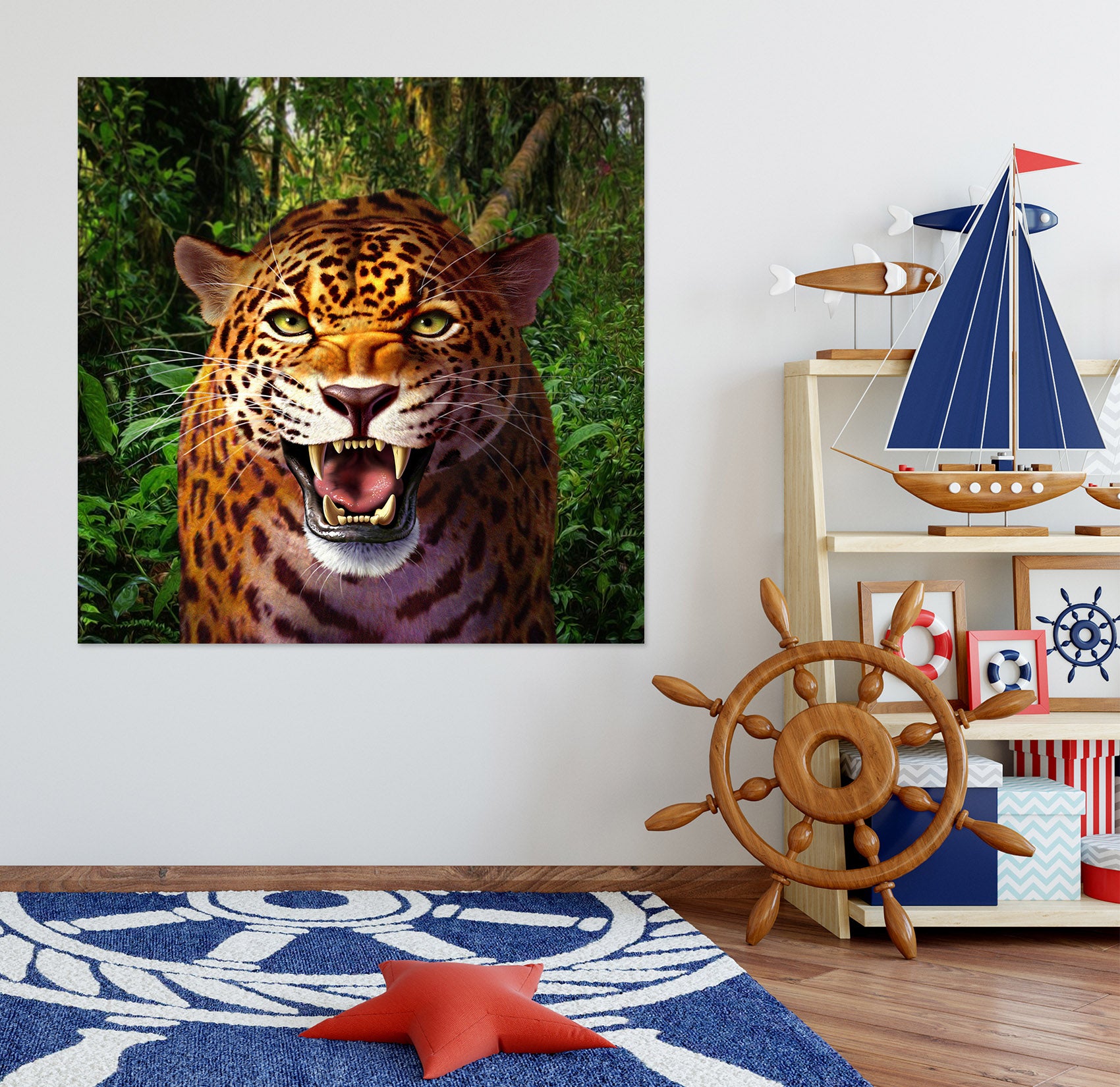 3D Leopard 85174 Jerry LoFaro Wall Sticker