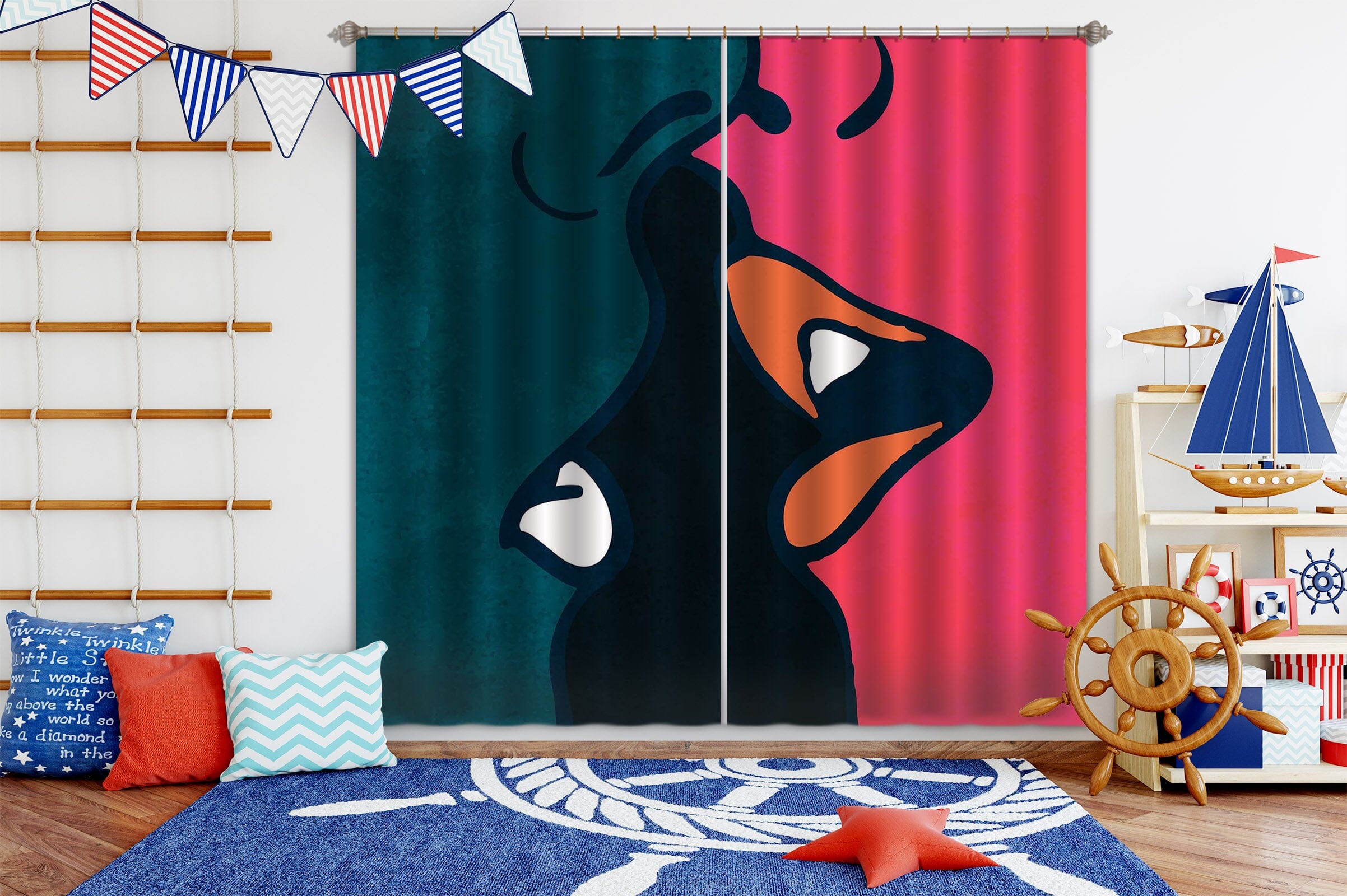 3D The Kiss-cc 059 Boris Draschoff Curtain Curtains Drapes Curtains AJ Creativity Home 
