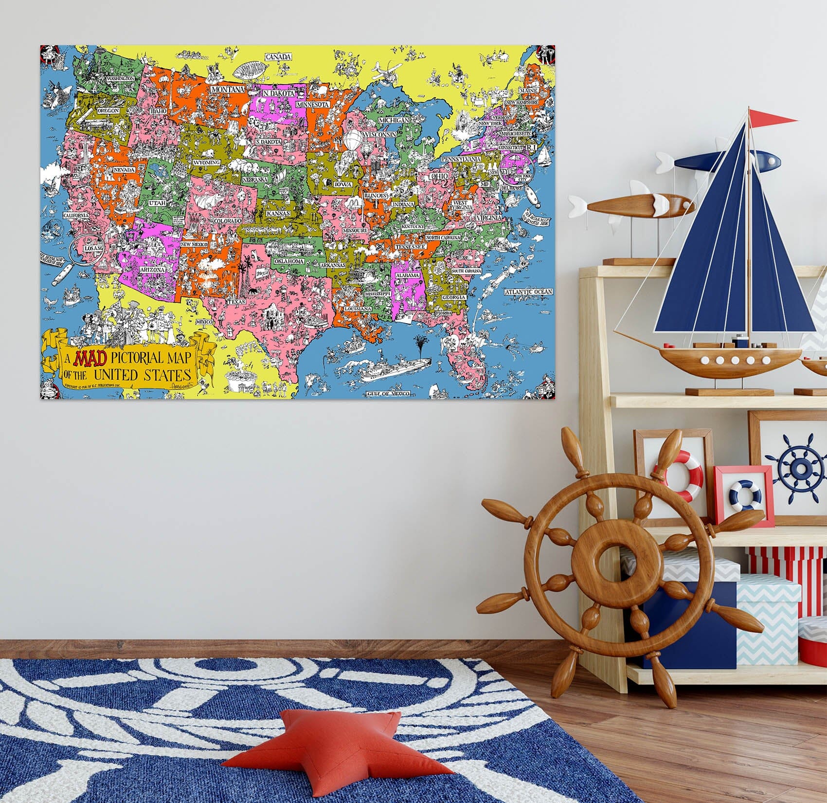 3D Painted Pattern 106 World Map Wall Sticker Wallpaper AJ Wallpaper 2 