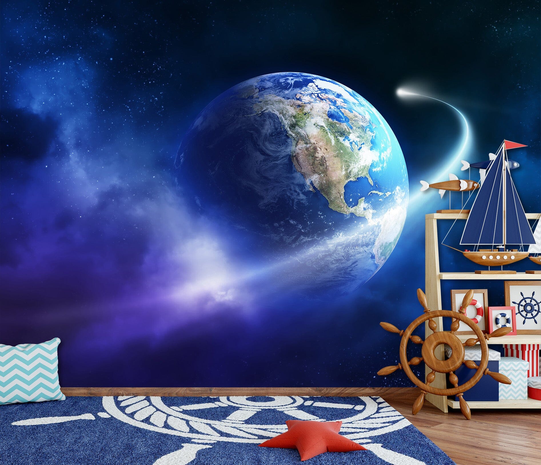 3D Earth Starry Sky 139 Wall Murals Wallpaper AJ Wallpaper 2 