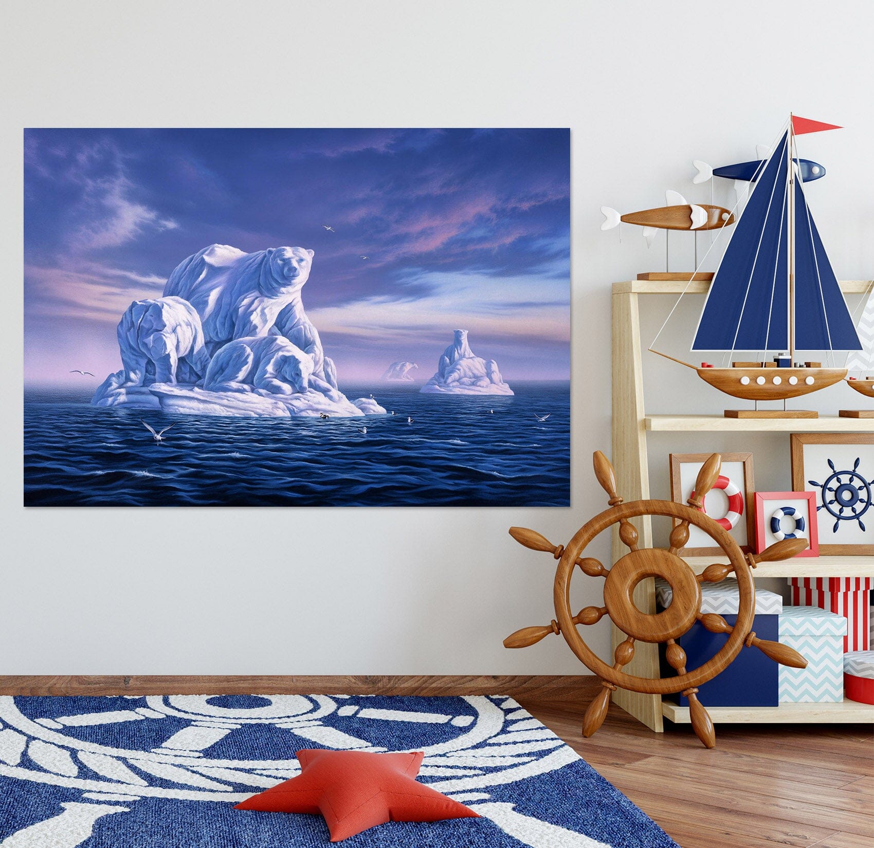 3D Ice Beargs 021 Jerry LoFaro Wall Sticker Wallpaper AJ Wallpaper 2 