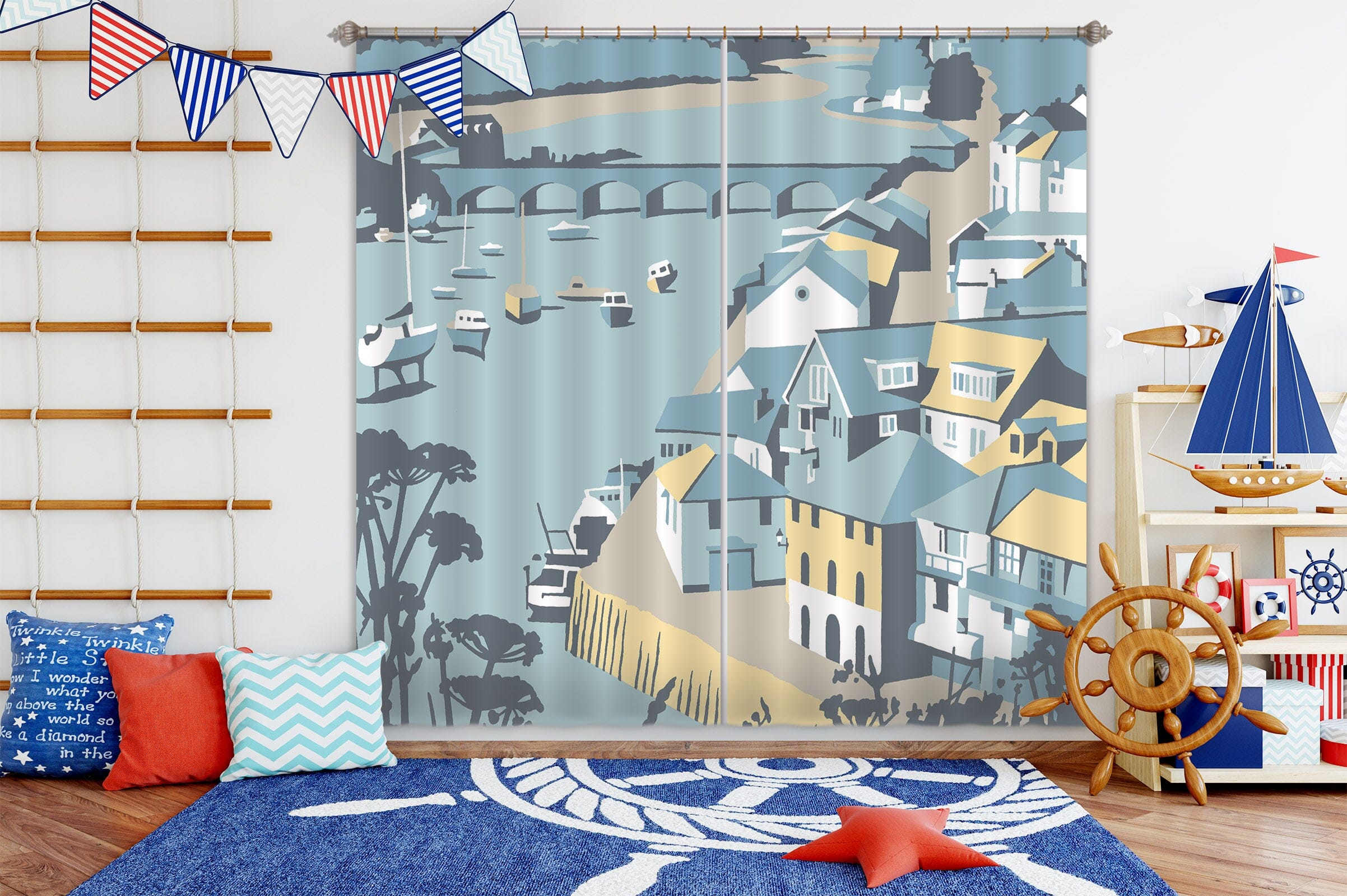 3D Looe 046 Steve Read Curtain Curtains Drapes Curtains AJ Creativity Home 