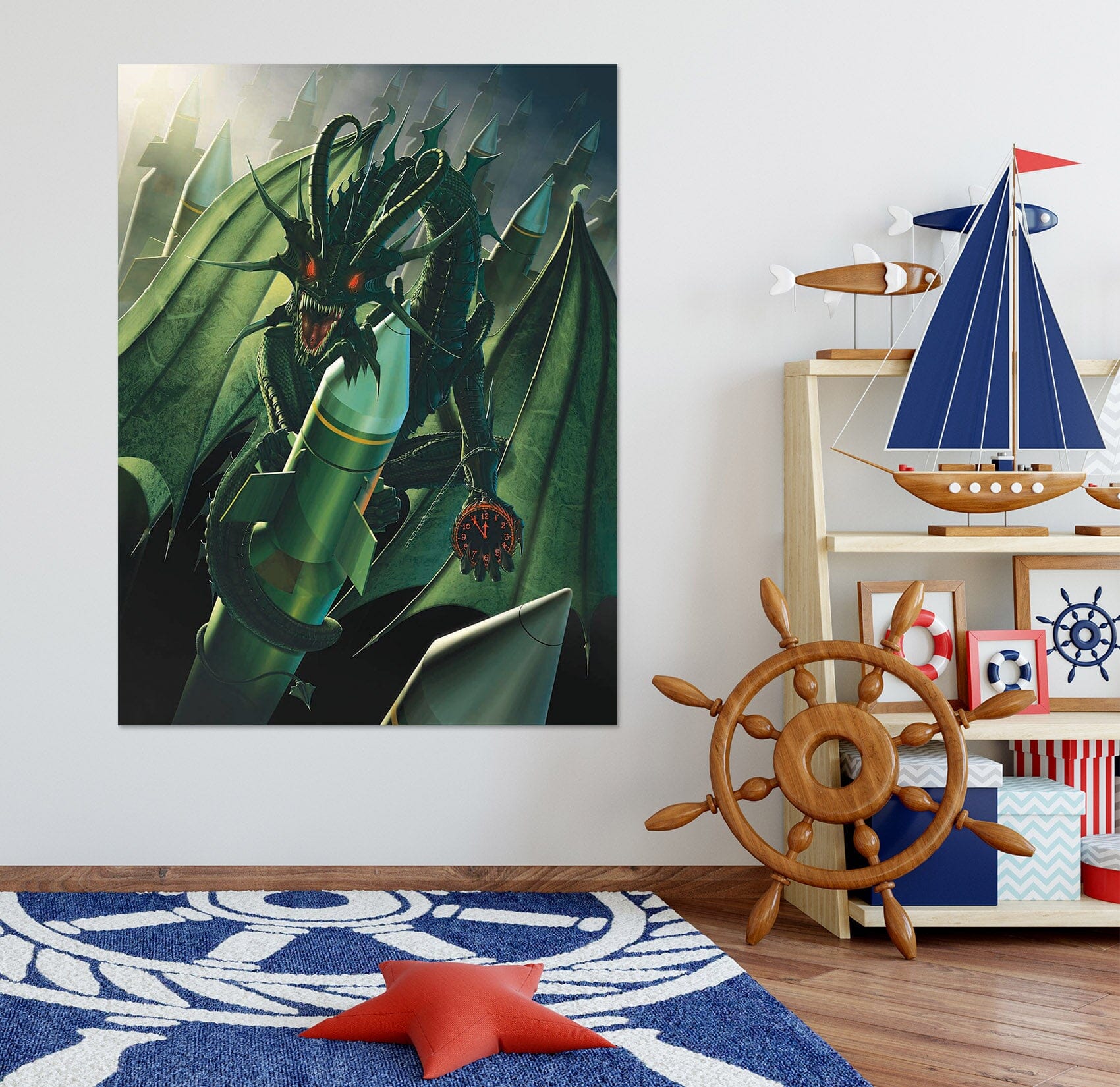 3D Doom Dragon 032 Vincent Hie Wall Sticker Wallpaper AJ Wallpaper 2 