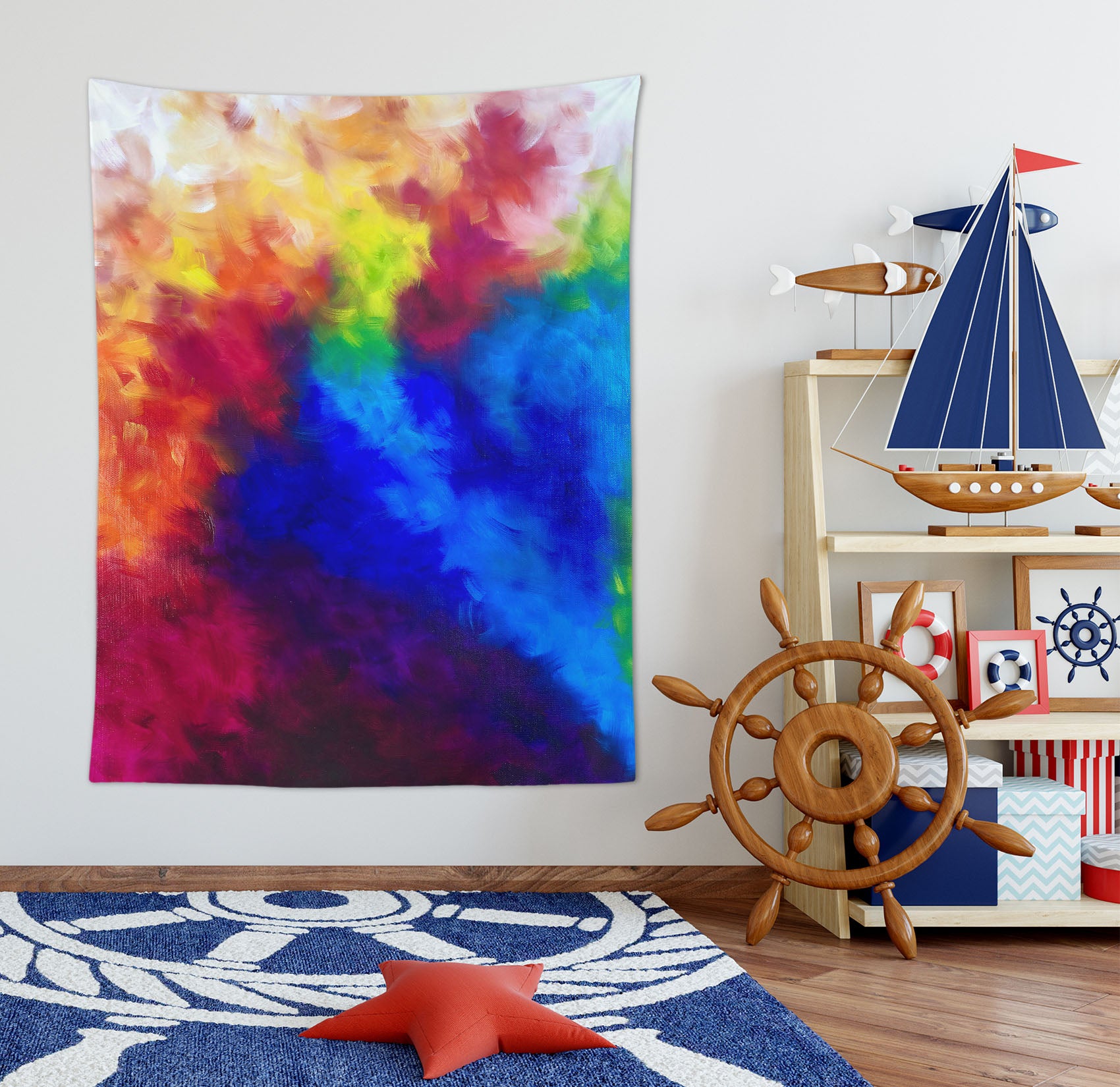 3D Color Smoke 3701 Skromova Marina Tapestry Hanging Cloth Hang