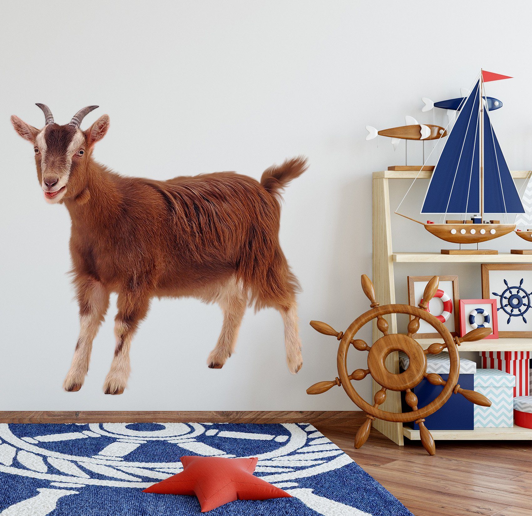 3D Short Tail Sheep 013 Animals Wall Stickers Wallpaper AJ Wallpaper 