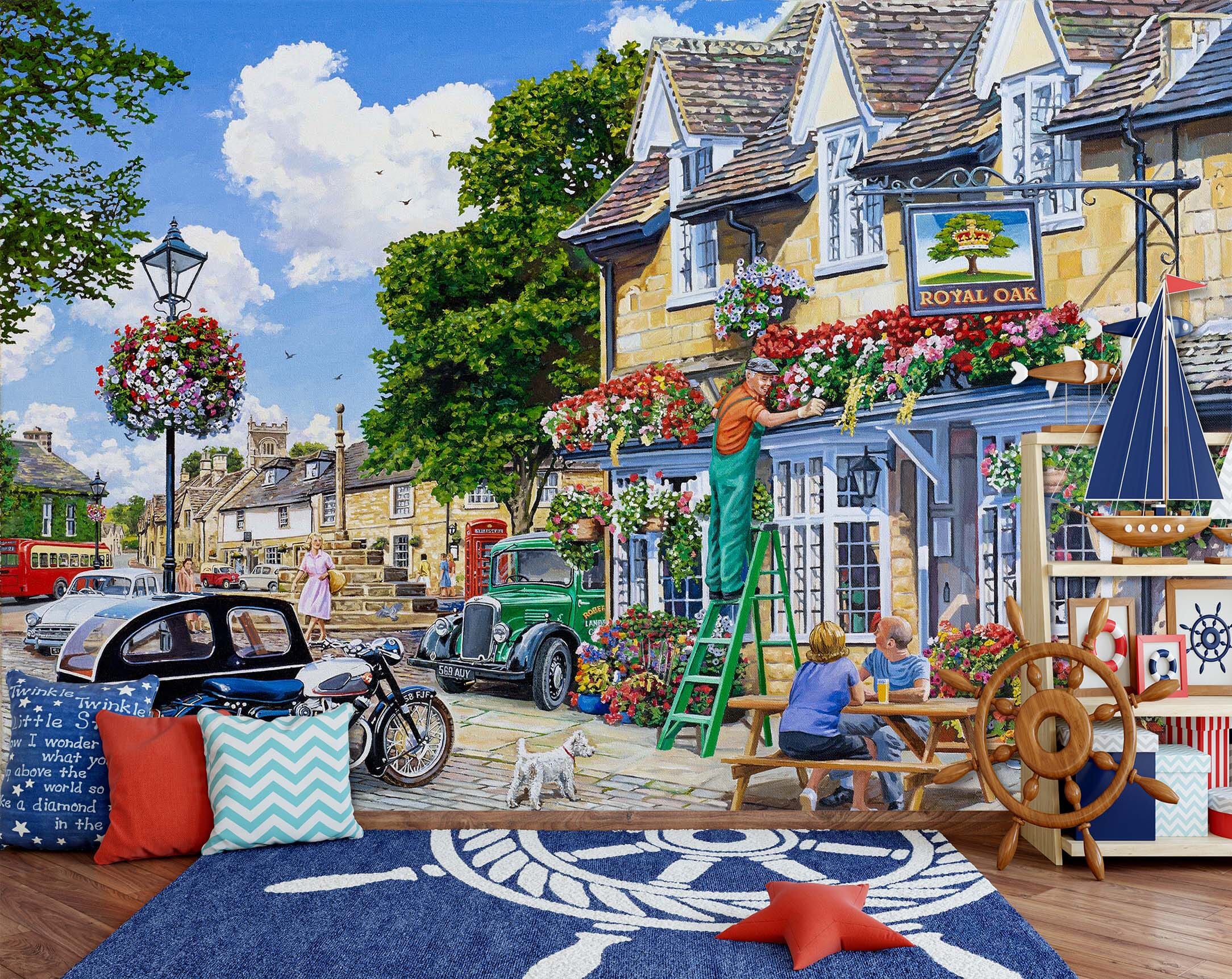 3D The Royal Oak 1066 Trevor Mitchell Wall Mural Wall Murals Wallpaper AJ Wallpaper 2 