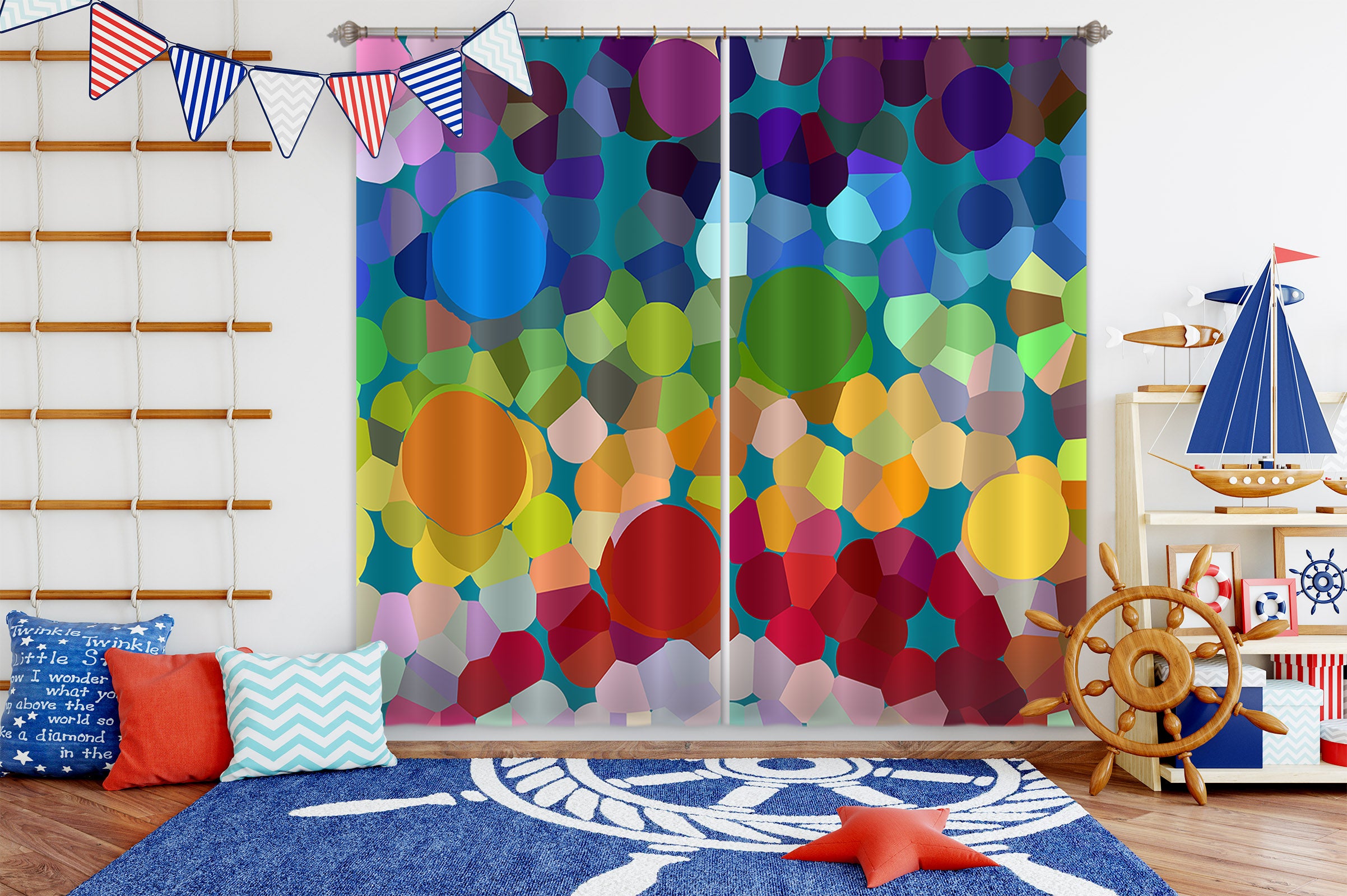 3D Color Dreamland 70069 Shandra Smith Curtain Curtains Drapes